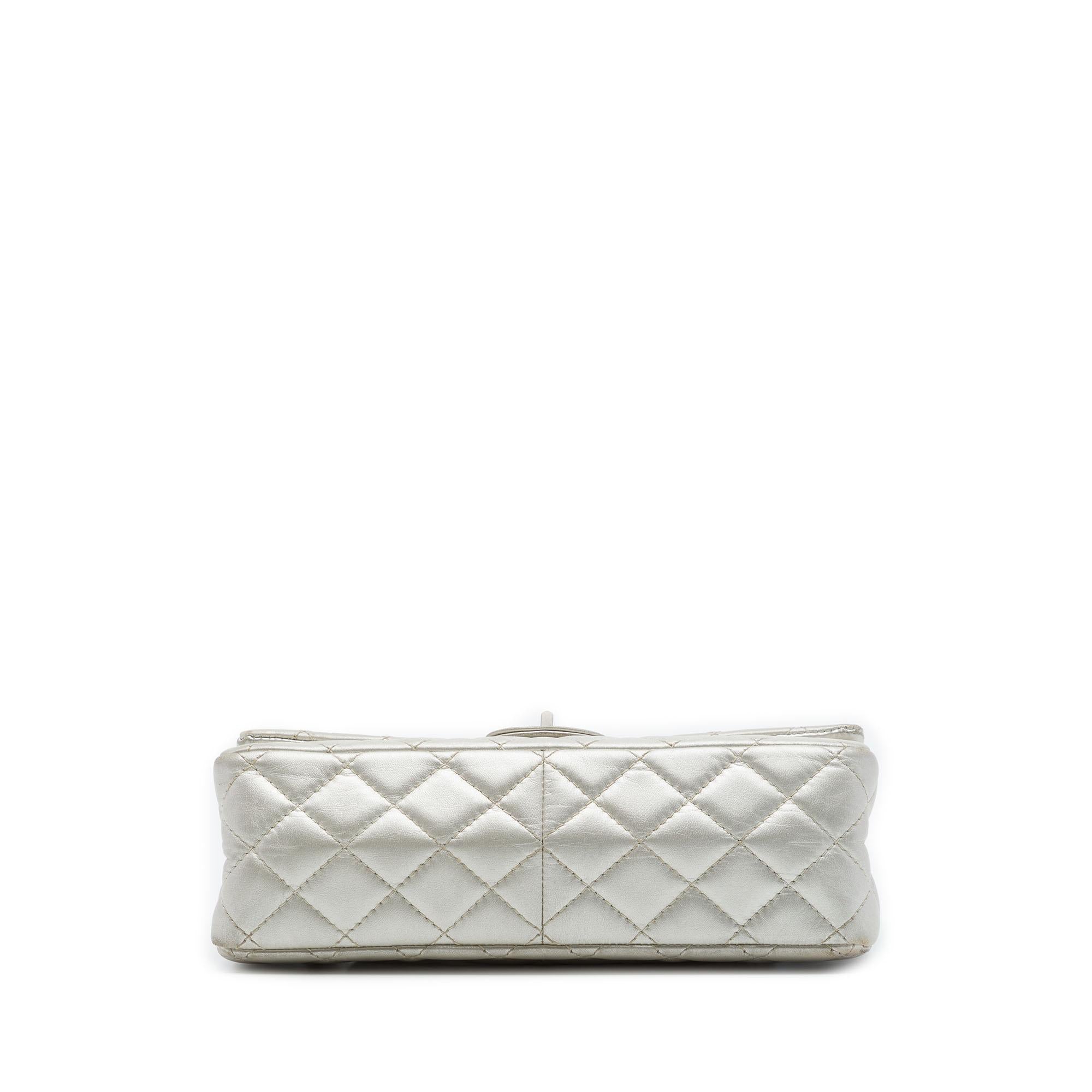 Chanel Quilted Metallic Aged Calfskin Reissue 2.55 Double Flap 226