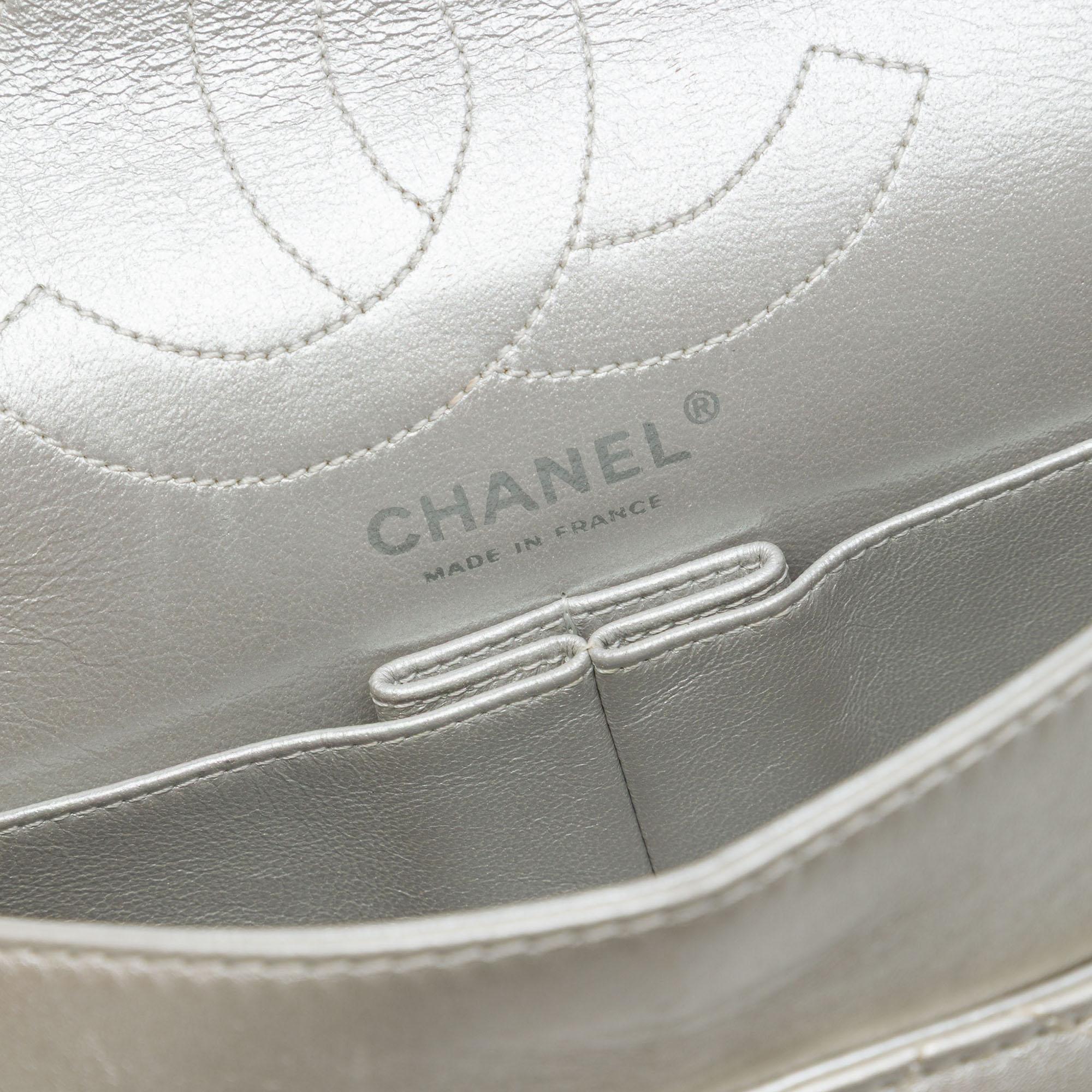 Chanel Quilted Metallic Aged Calfskin Reissue 2.55 Double Flap 226