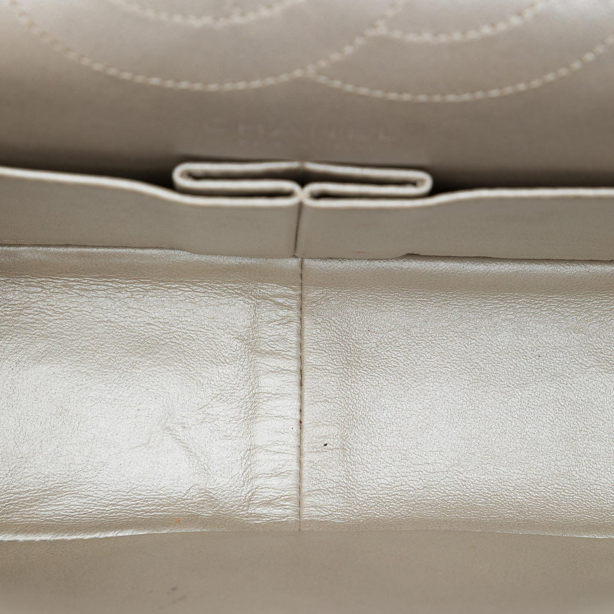 Chanel Quilted Metallic Aged Calfskin Reissue 2.55 Double Flap 226