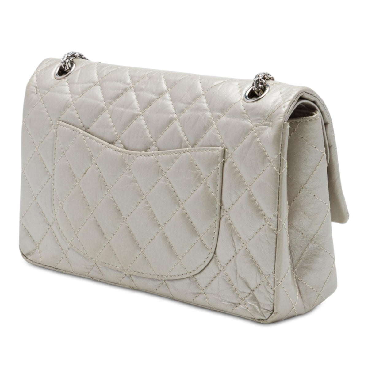 Chanel Quilted Metallic Aged Calfskin Reissue 2.55 Double Flap 226