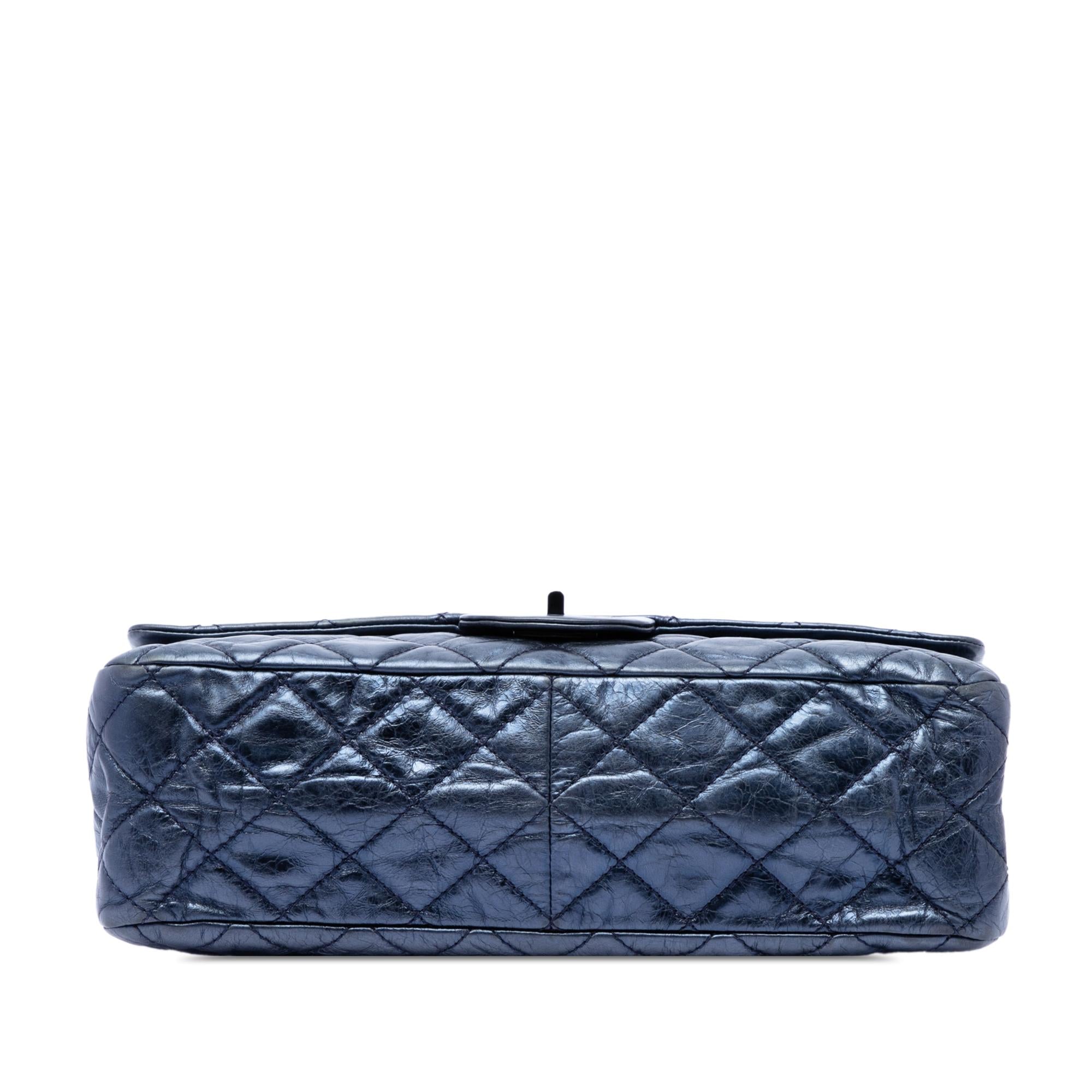 Chanel Quilted Metallic Aged Calfskin Reissue 2.55 Double Flap 227