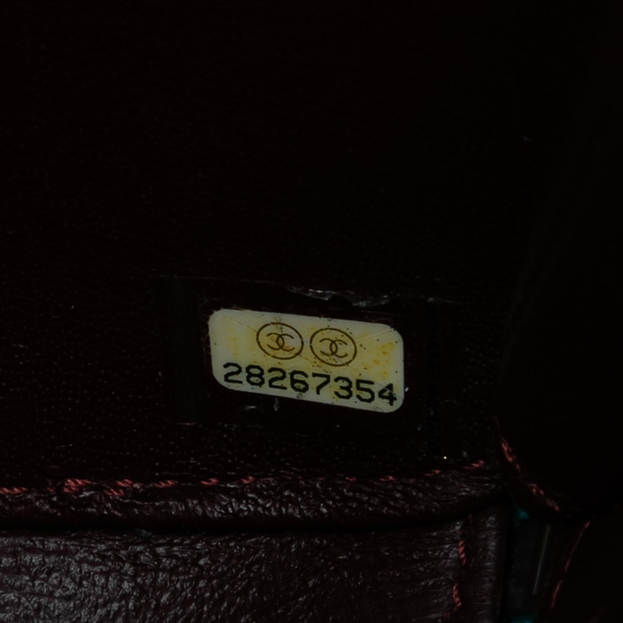 Chanel Quilted Metallic Caviar Rainbow Hardware Oval Camera Bag