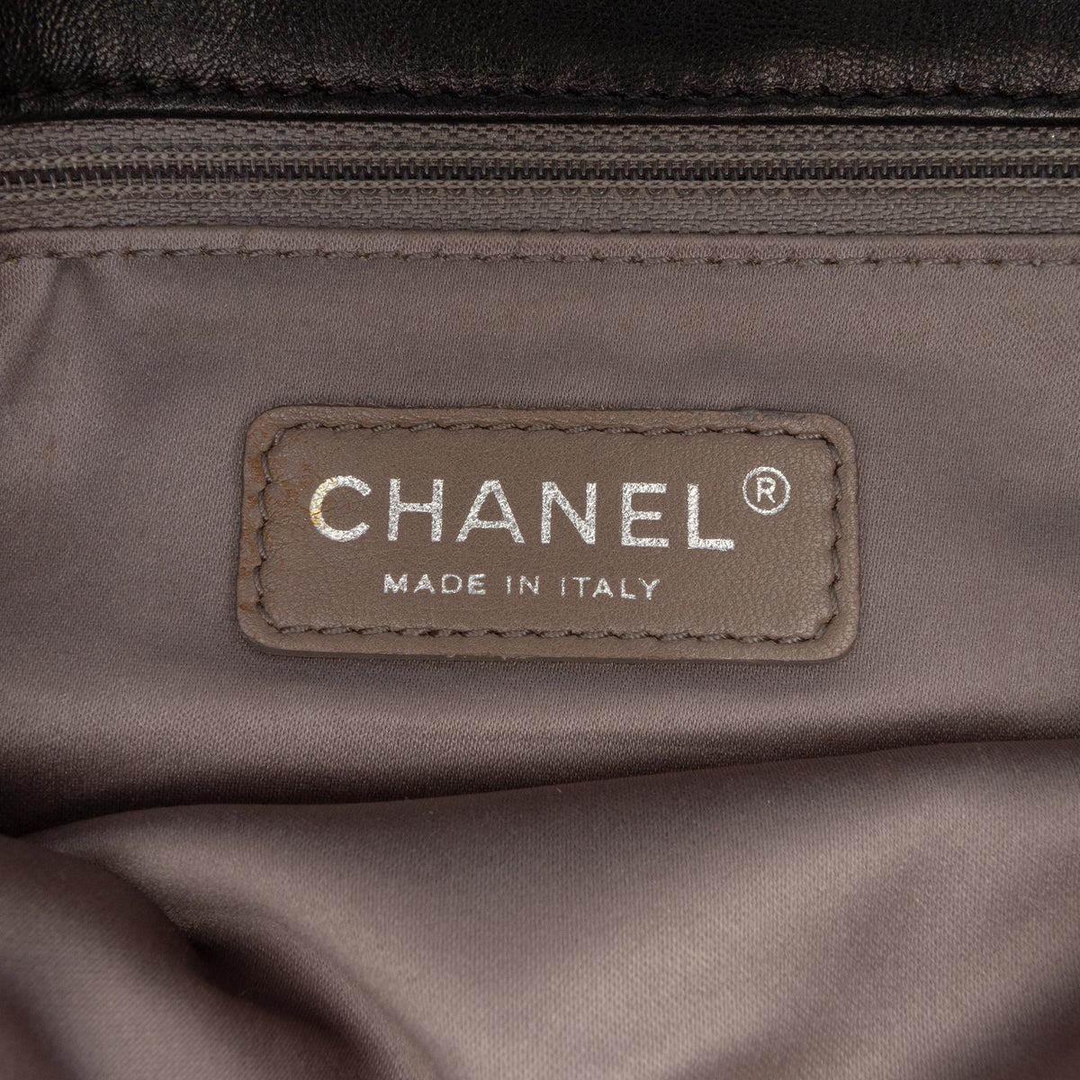 Chanel Quilted Metallic Distressed Lambskin CC Crystal Flap