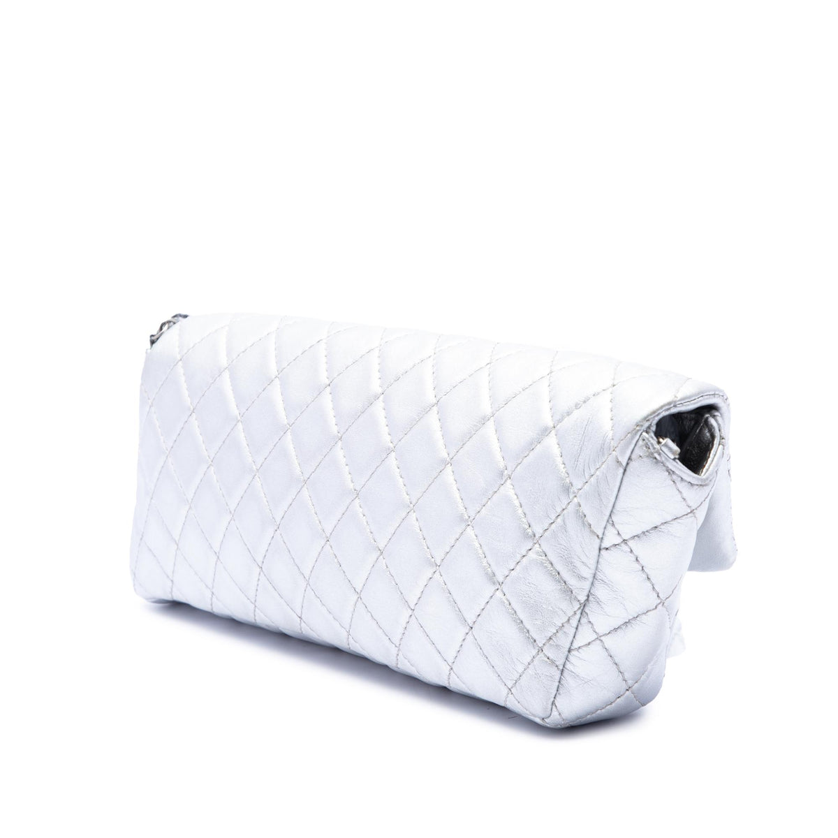 Chanel Quilted Metallic Lambskin Reissue 2.55 Clutch With Chain