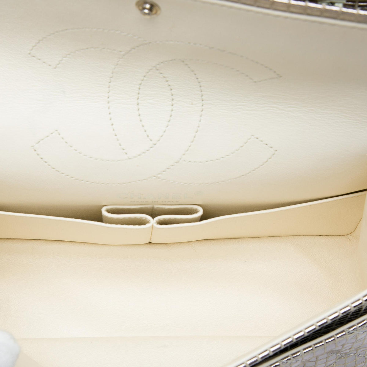 Chanel Quilted Mirror Calfskin and Suede Reissue 2.55 Double Flap 225