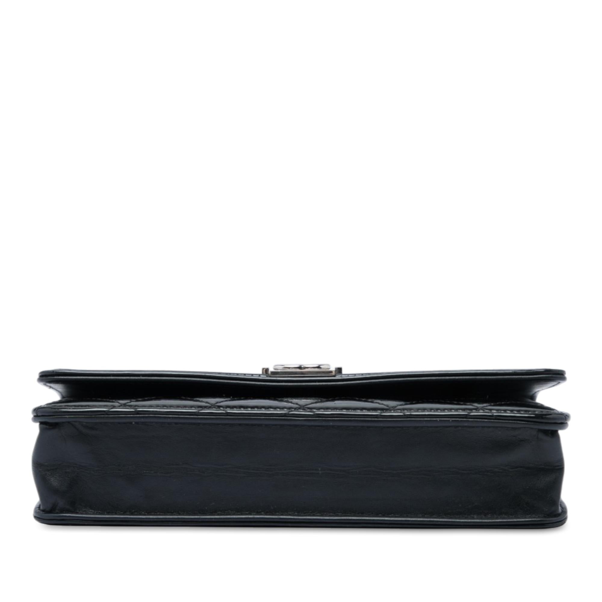 Chanel Quilted Patent Boy Wallet on Chain