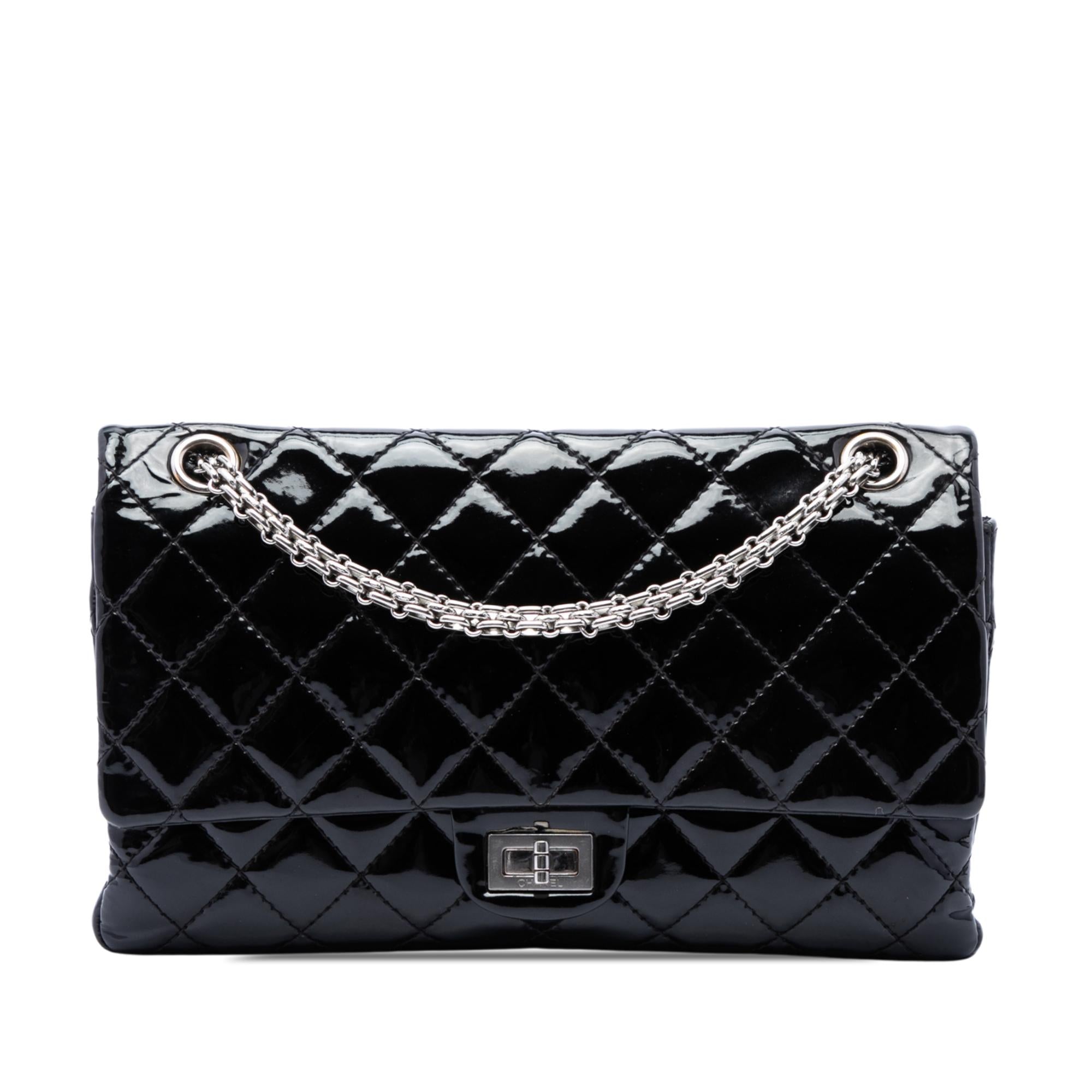 Chanel Quilted Patent Reissue 2.55 Double Flap 226