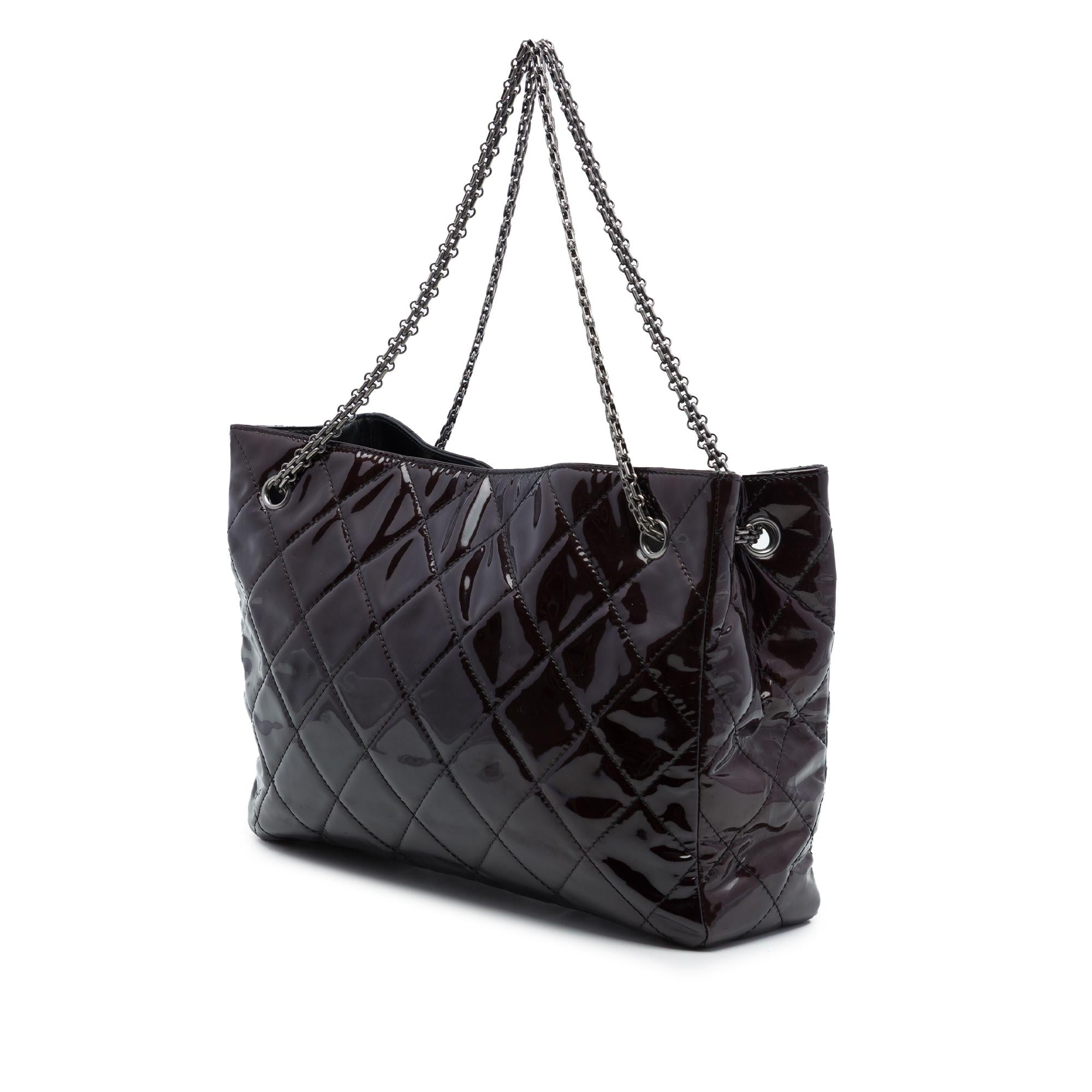 Chanel Quilted Patent Reissue 2.55 Tote
