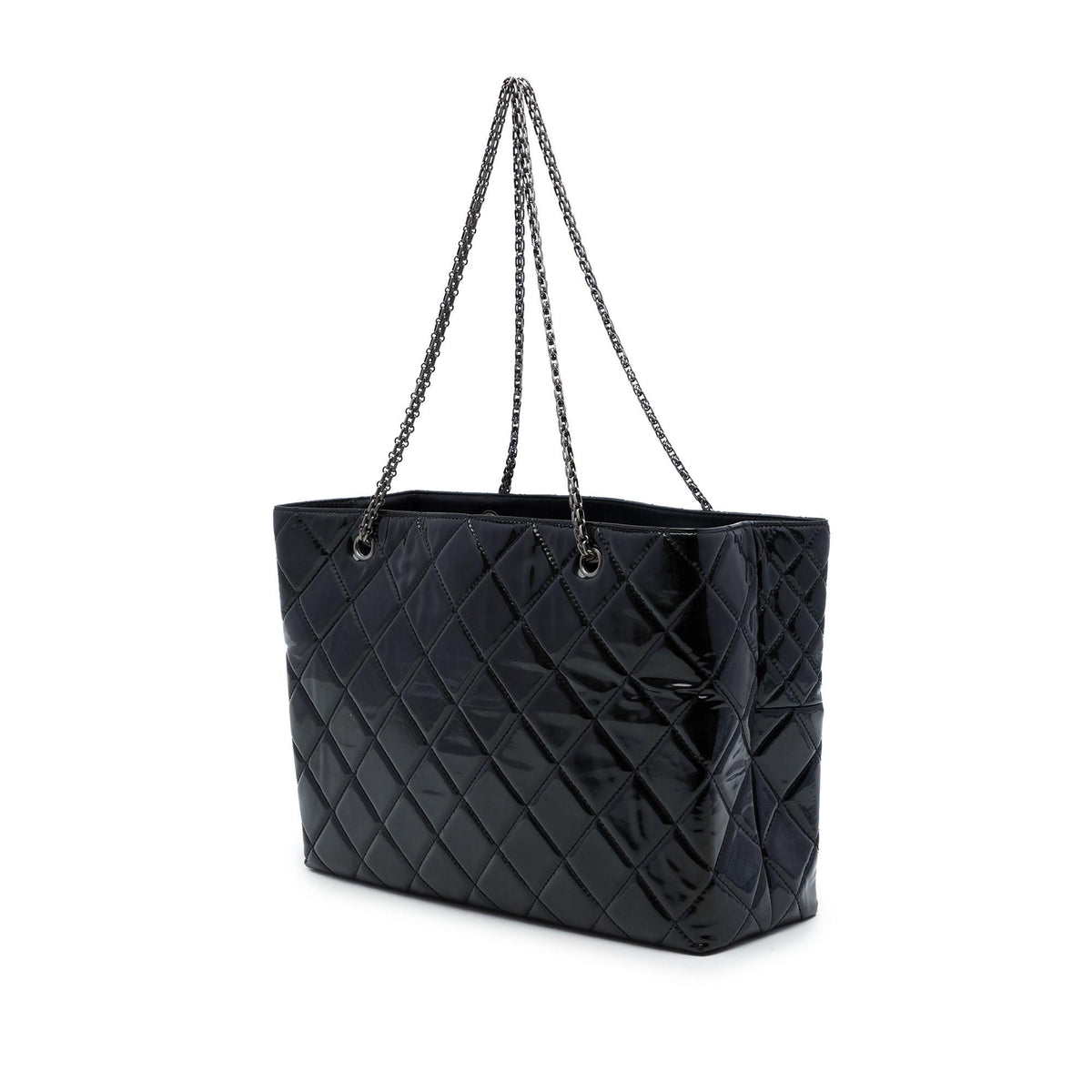Chanel Quilted Patent Reissue 2.55 Tote