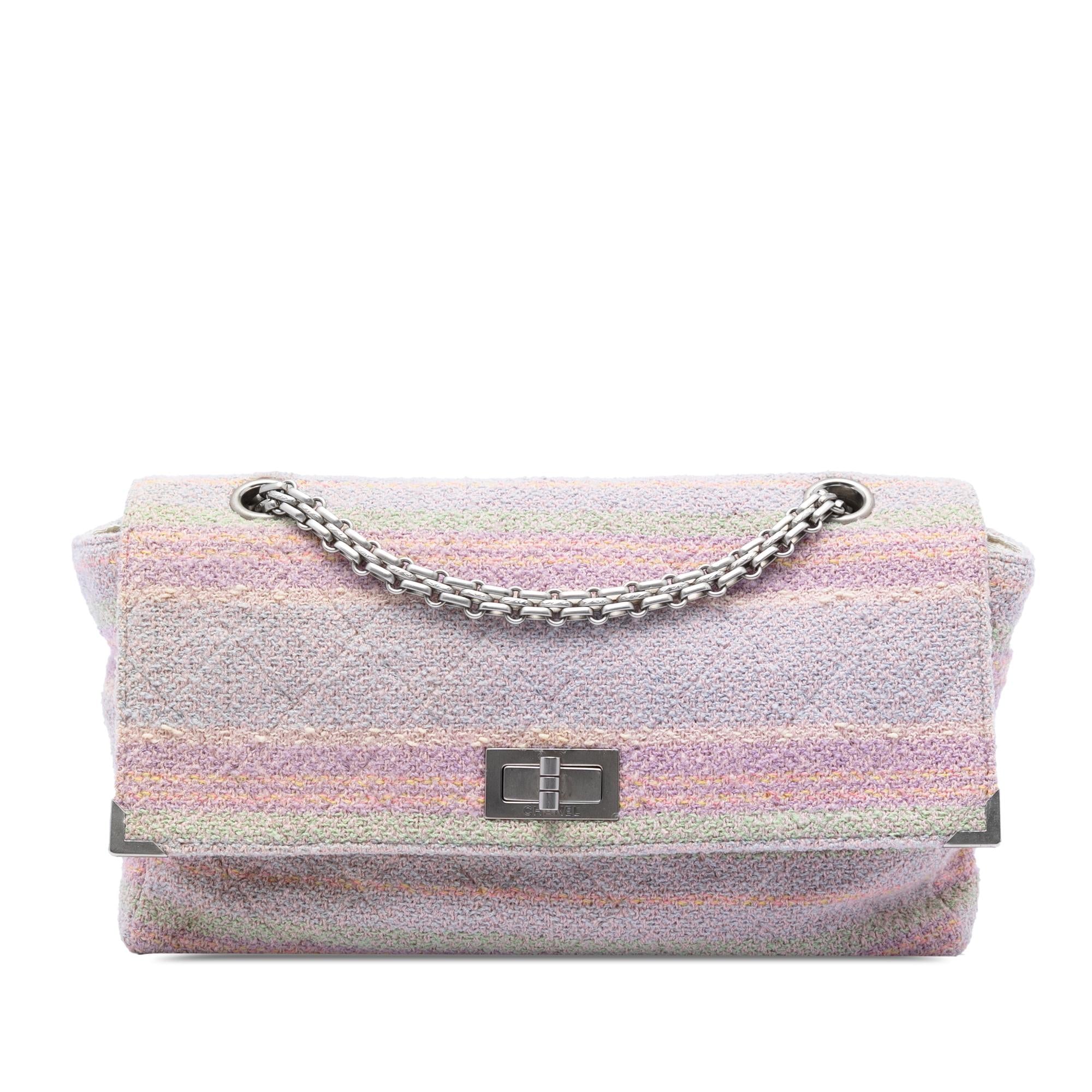 Chanel Quilted Tweed Reissue 2.55 Single Flap 225