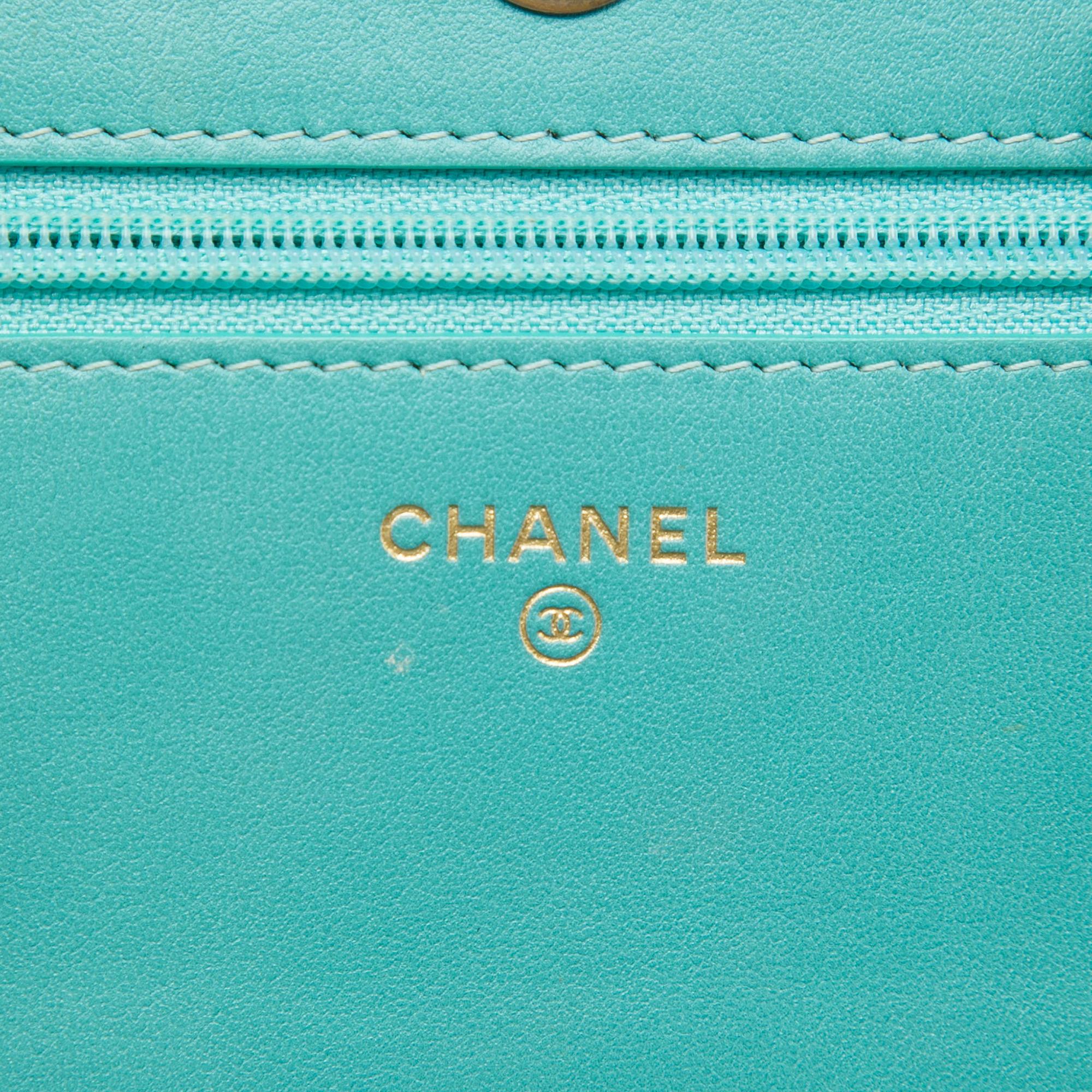 Chanel Quilted Velvet Boy Wallet On Chain