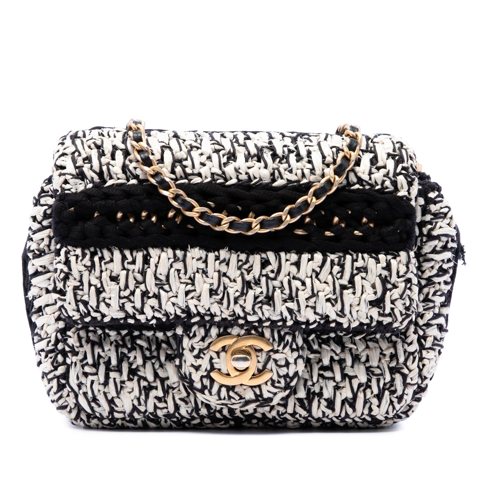 Chanel Raffia Braided with Love Flap
