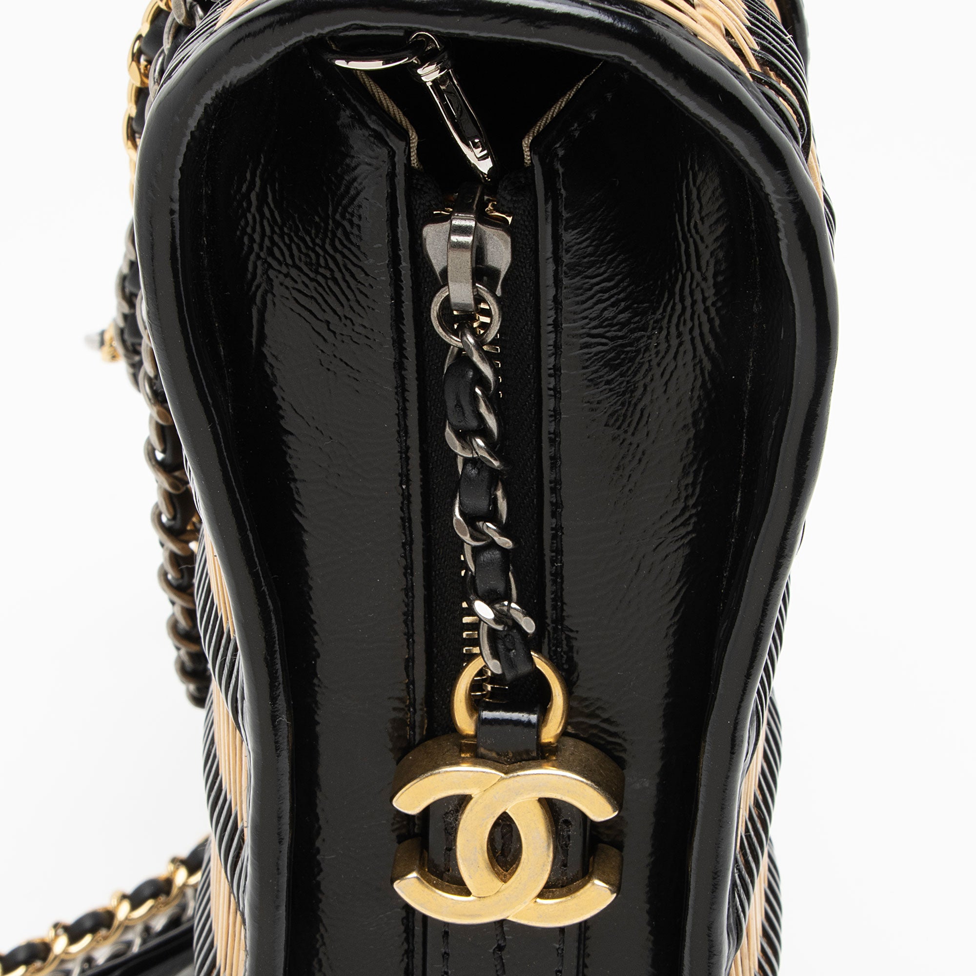 Chanel Rattan Calfskin Gabrielle Small Hobo