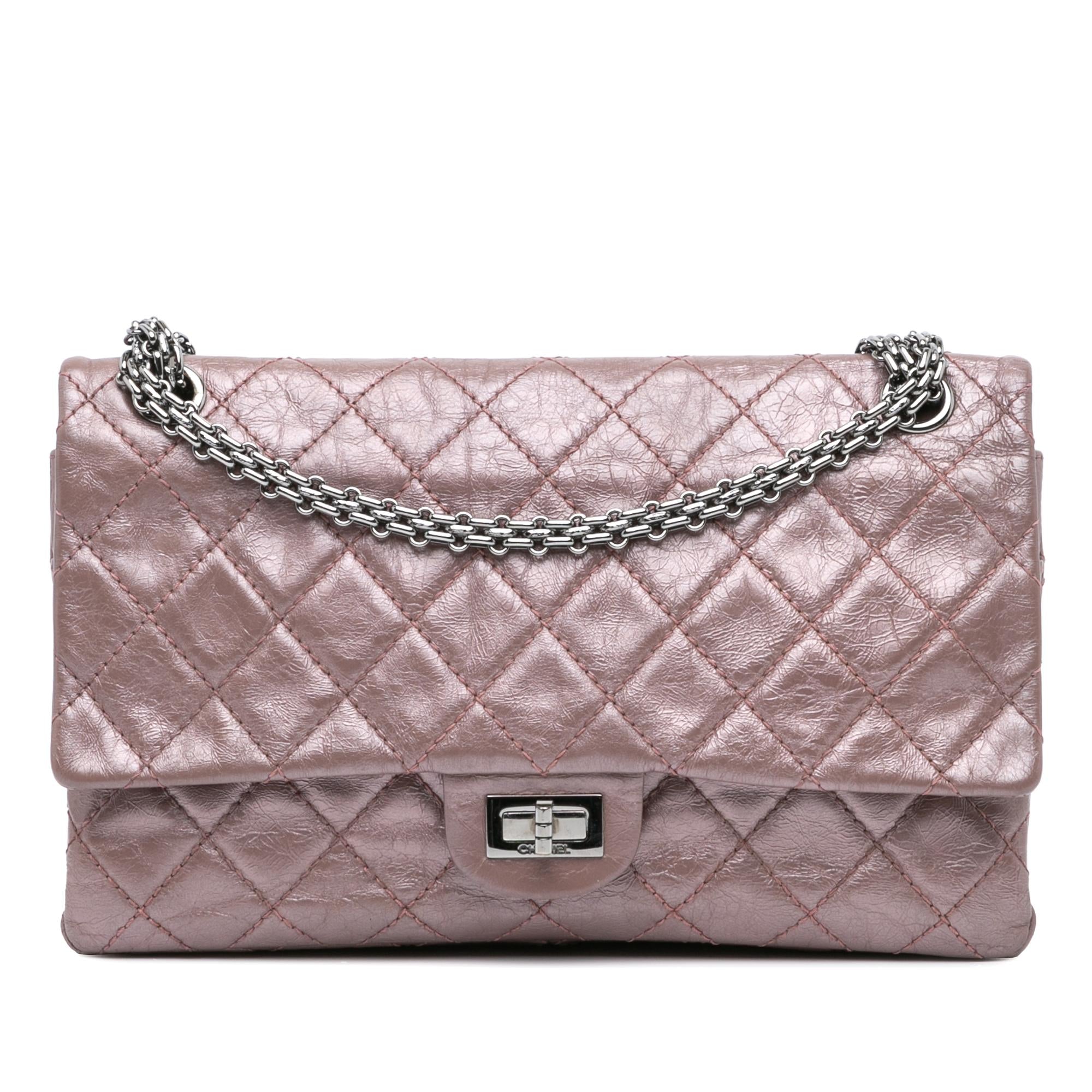 Chanel Reissue 2.55 Aged Metallic Calfskin Double Flap 226