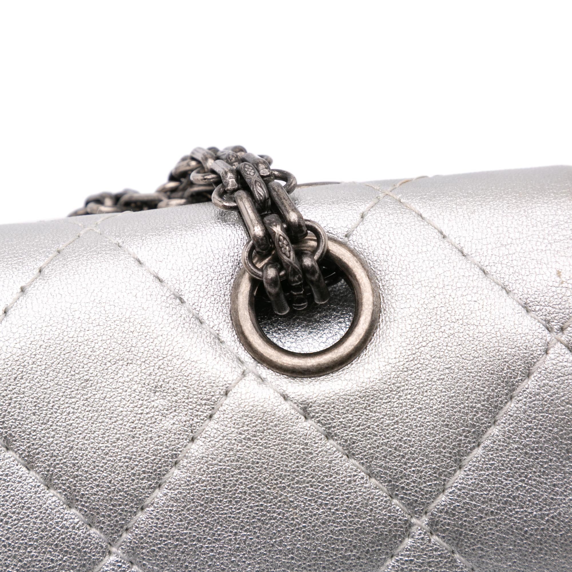 Chanel Reissue 2.55 Metallic Lambskin Double Flap 227