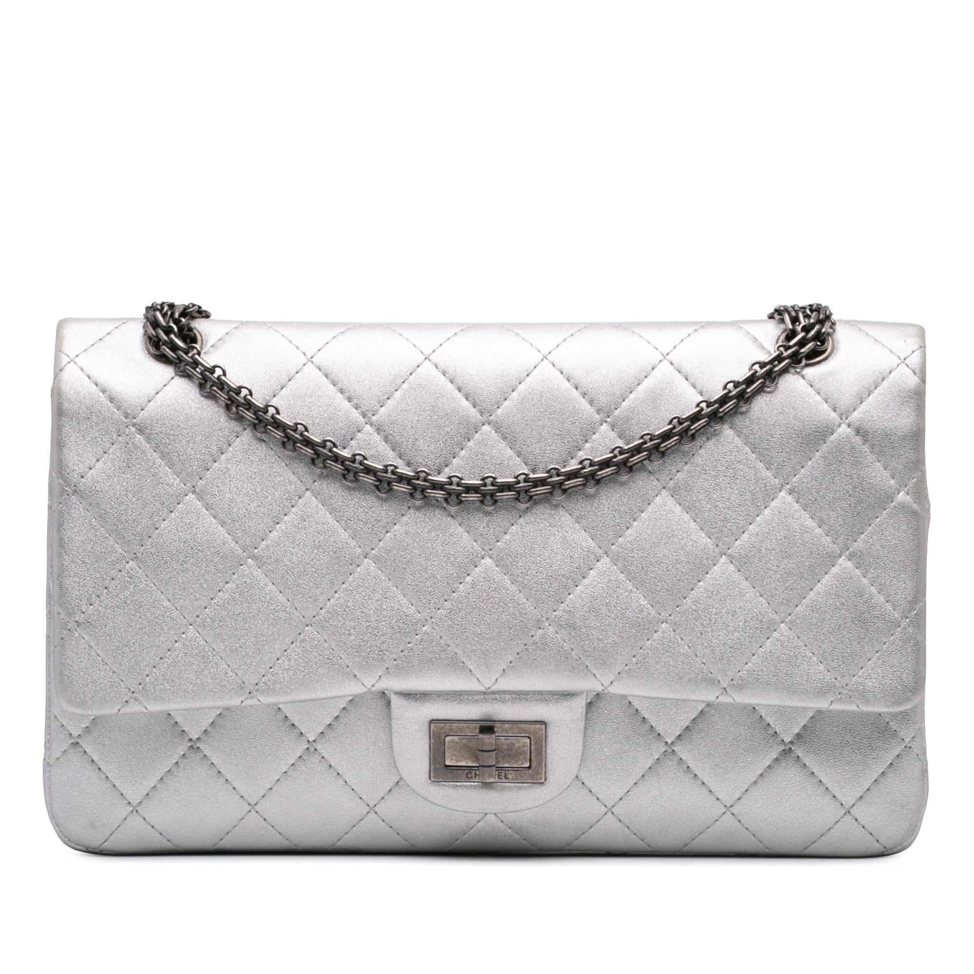 Chanel Reissue 2.55 Metallic Lambskin Double Flap 227