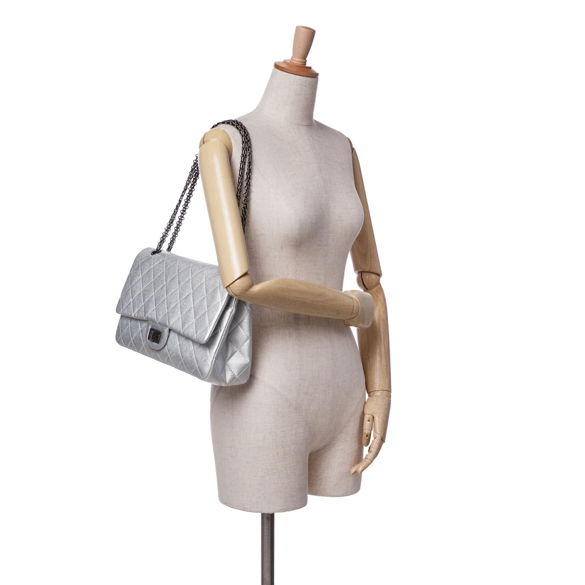 Chanel Reissue 2.55 Metallic Lambskin Double Flap 227