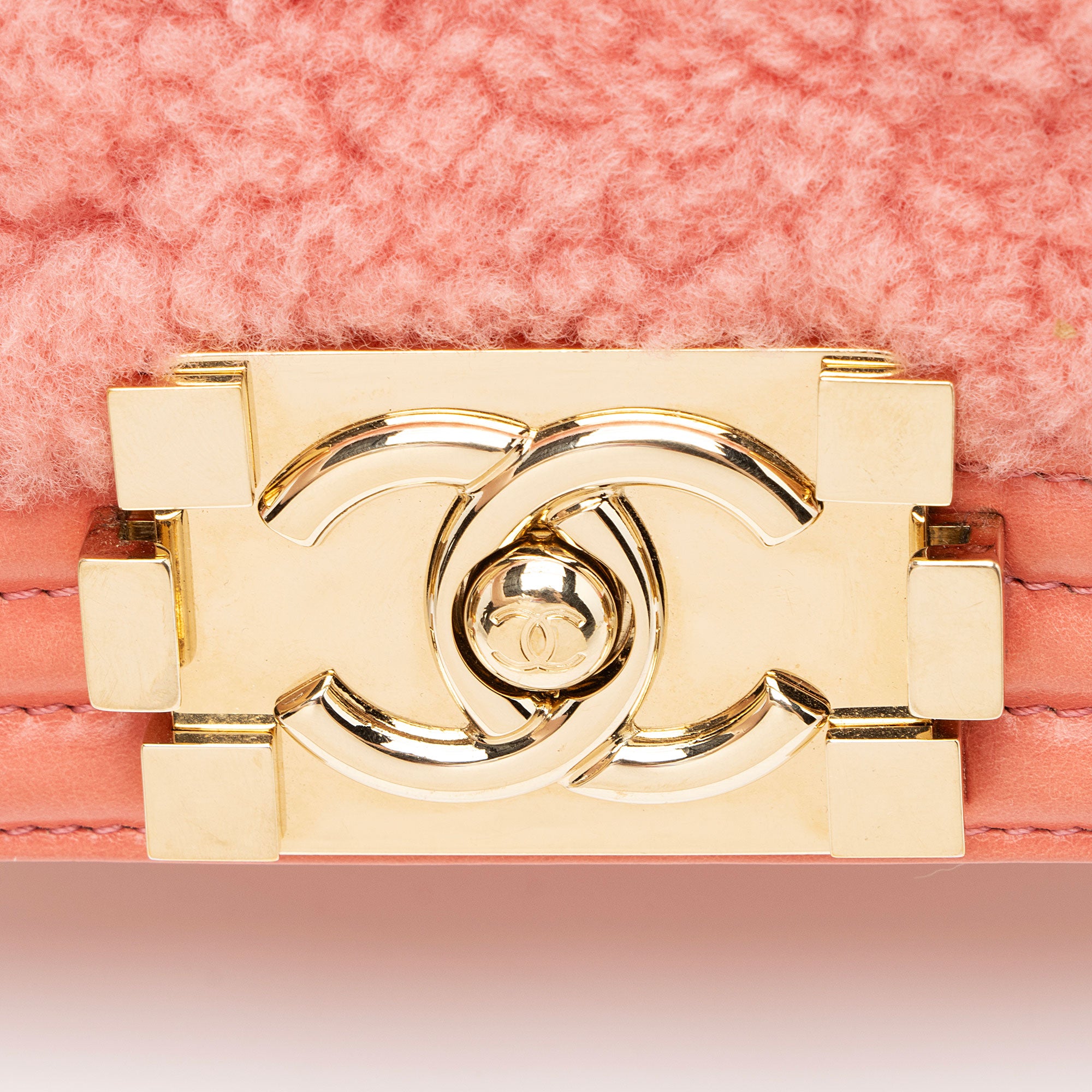 Chanel Shearling Calfskin Small Boy Bag