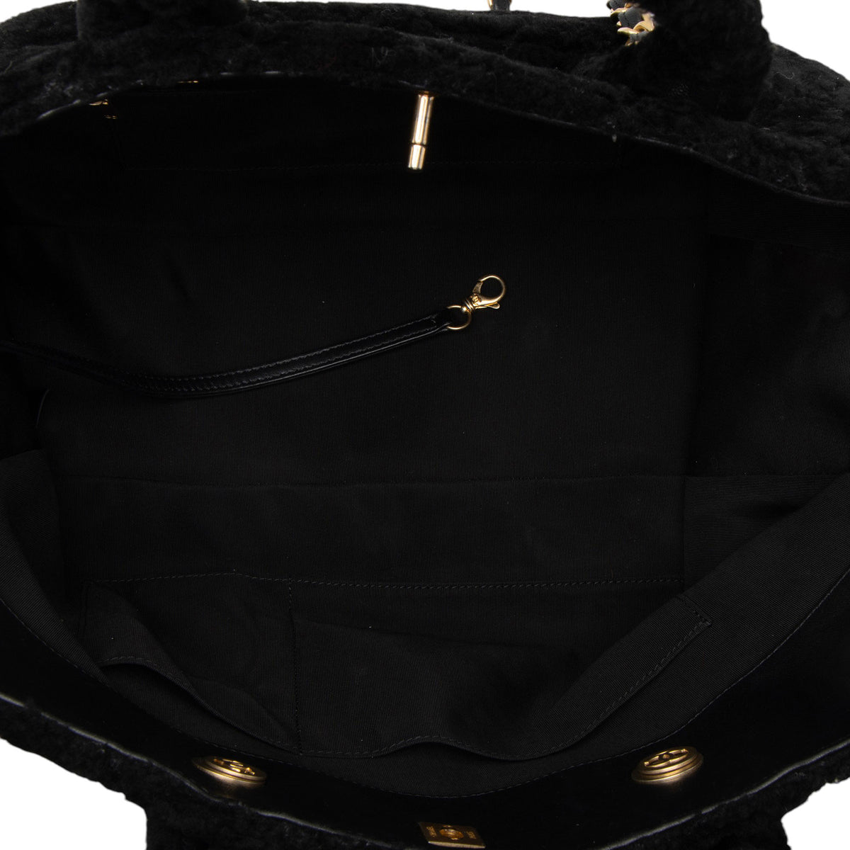 Chanel Shearling Tweed Fantasy Shopping Tote