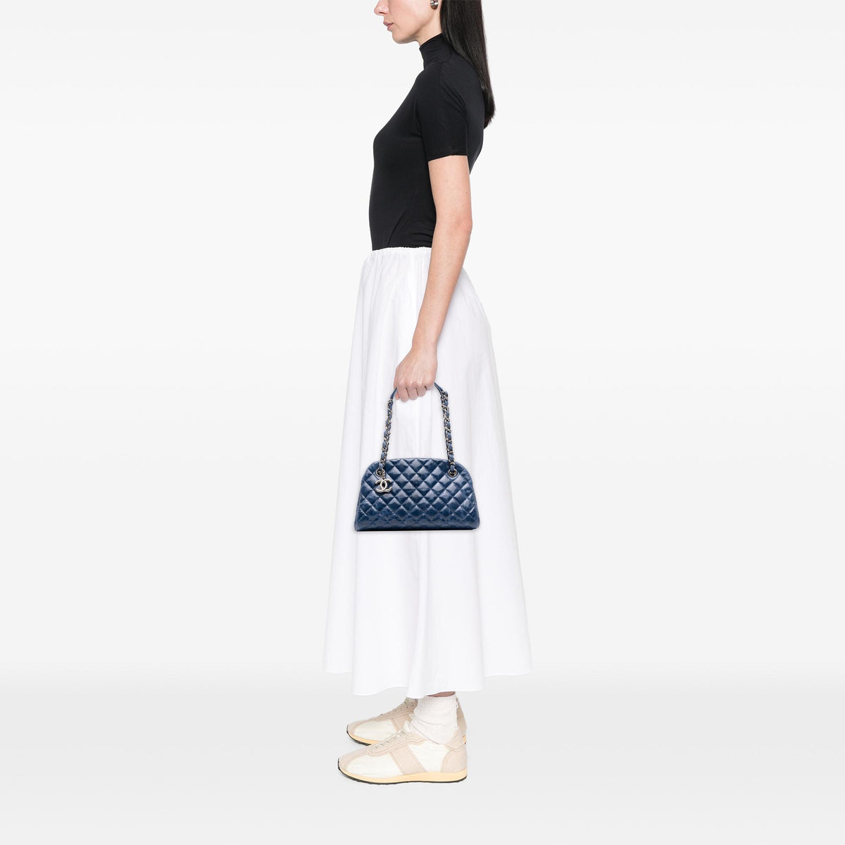 Chanel Small Aged Calfskin Just Mademoiselle Bowling Bag