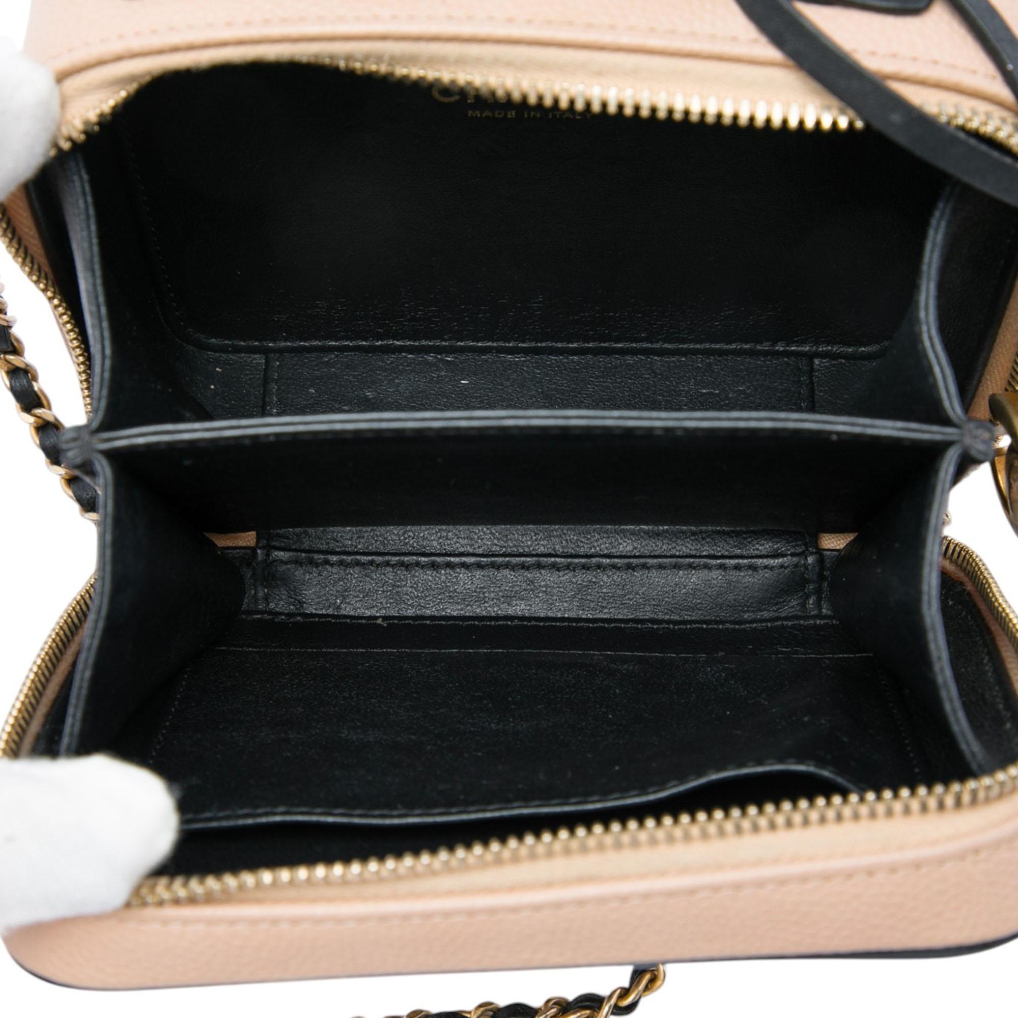 Chanel Small Bicolor Caviar CC Filigree Vanity Case