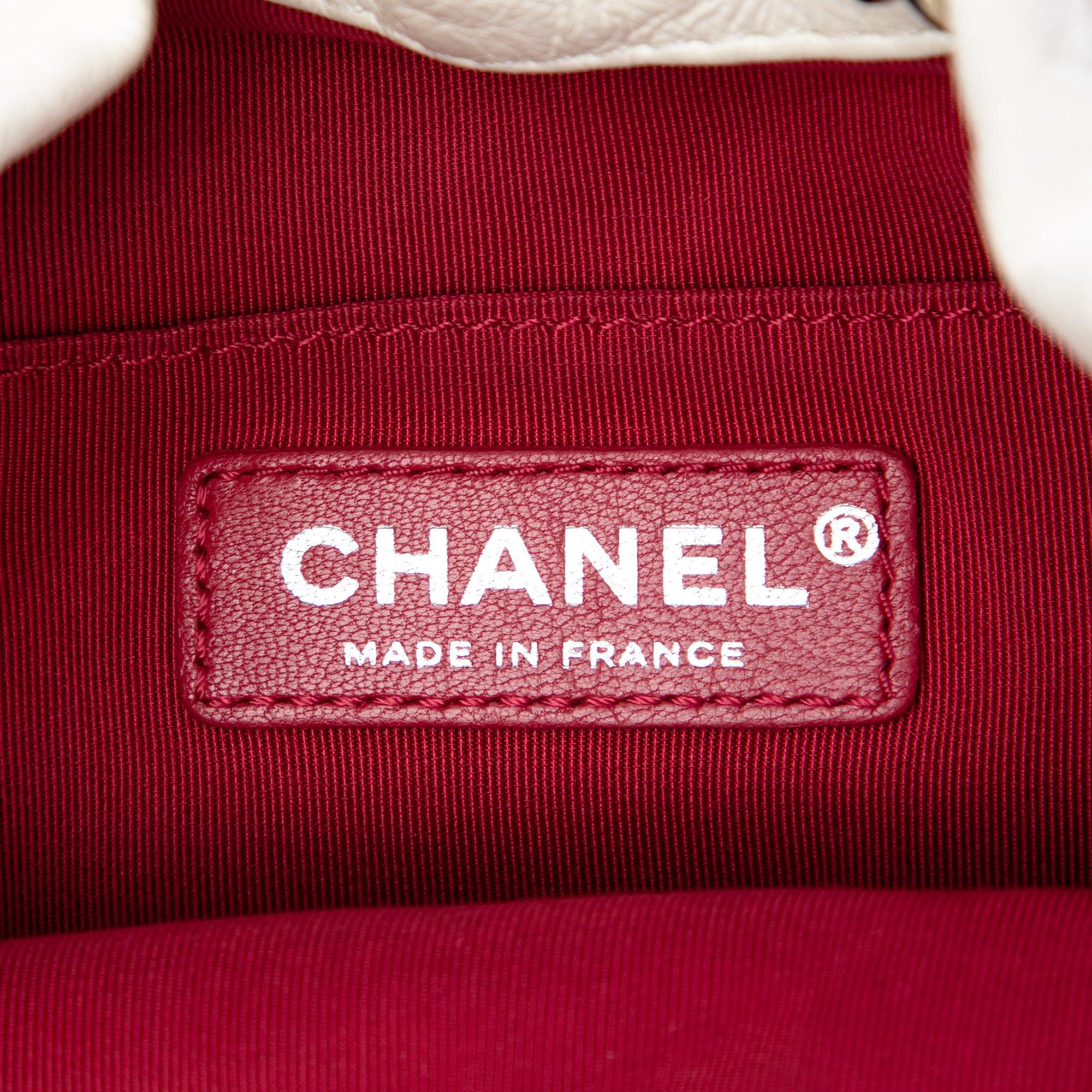Chanel Small Bicolor Quilted Calfskin Gabrielle Bucket Bag