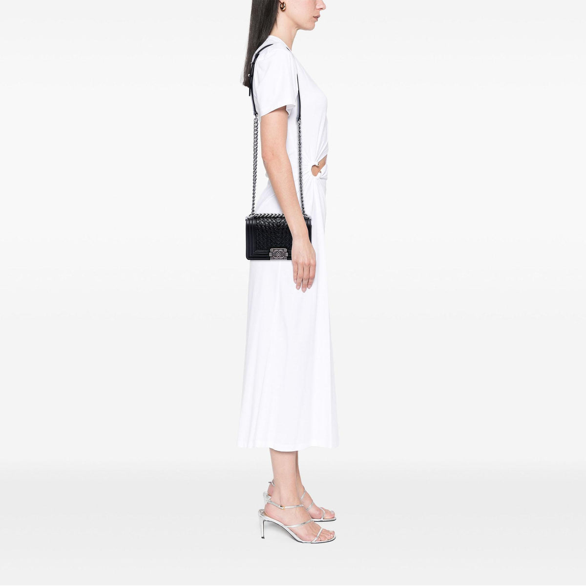 Chanel Small Braided Woven Lambskin Boy Flap