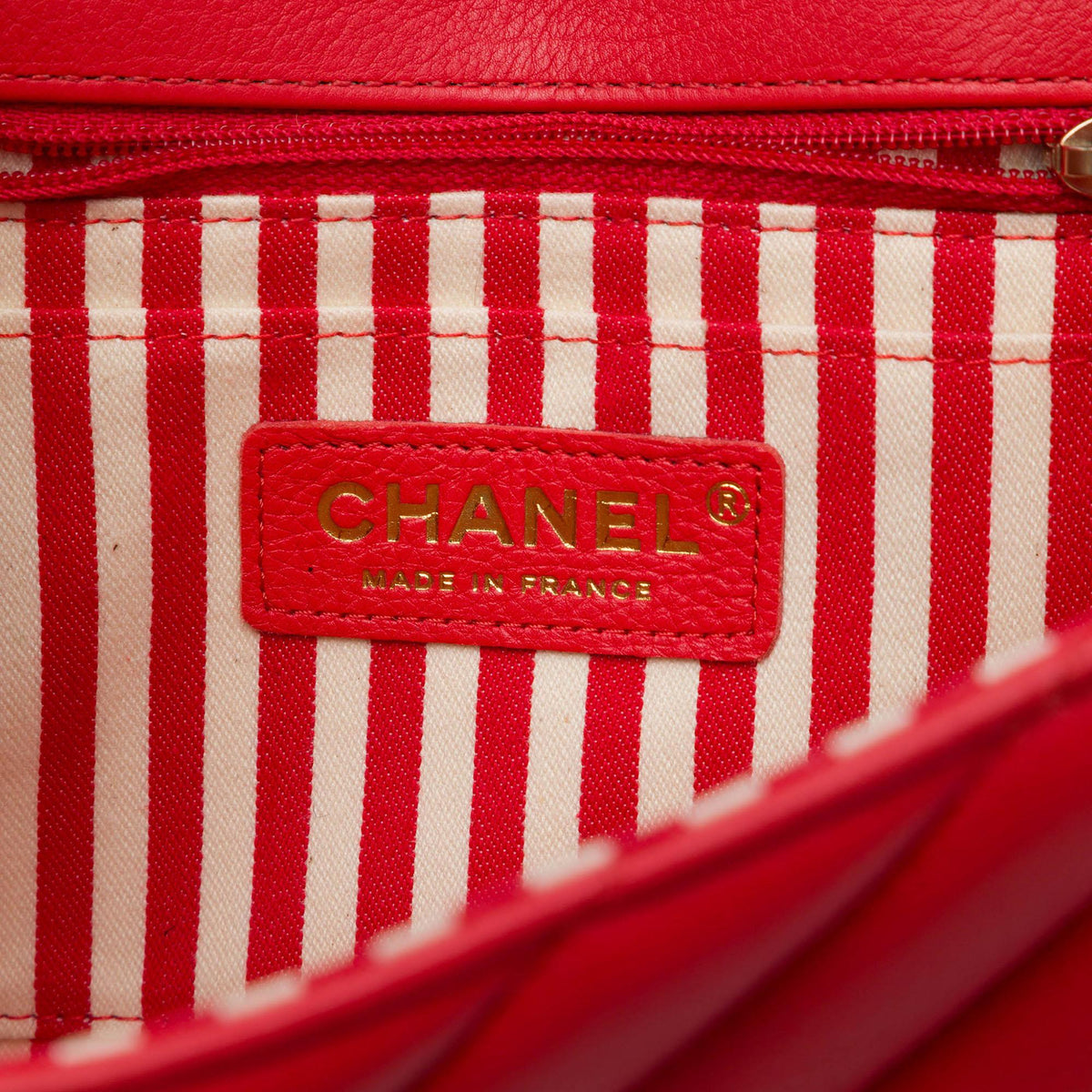 Chanel Small CC Chevron Calfskin Envelope Flap