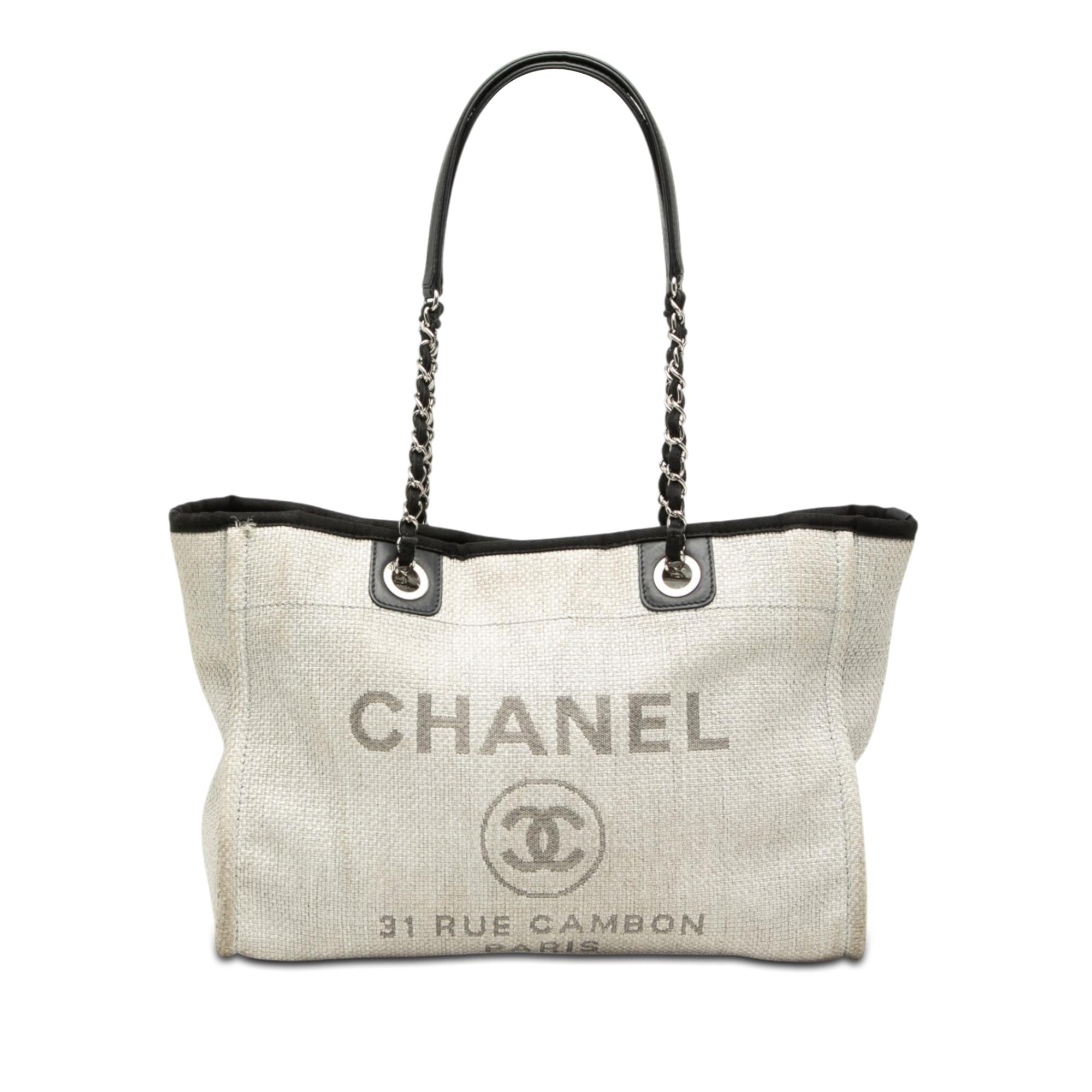 Chanel Small Canvas Deauville Tote