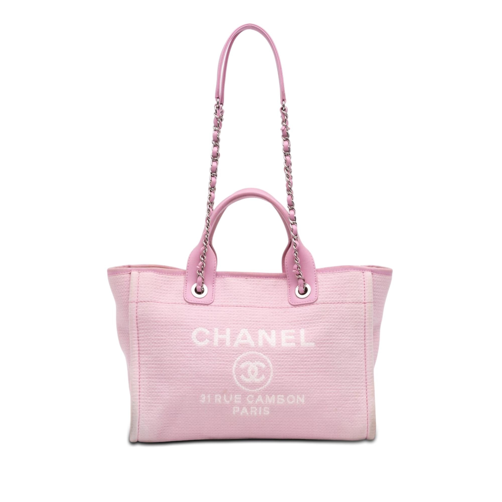 Chanel Small Canvas Deauville Tote
