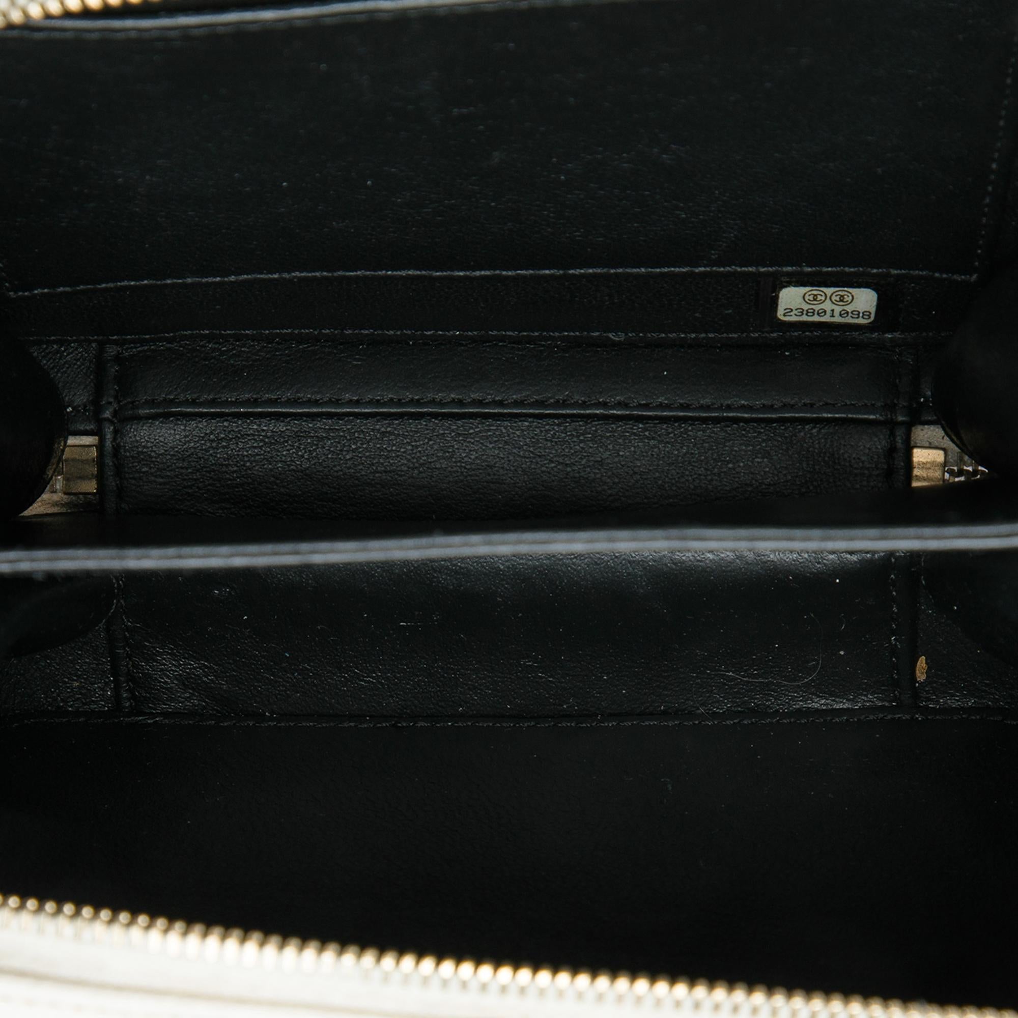 Chanel Small Caviar CC Filigree Vanity Case