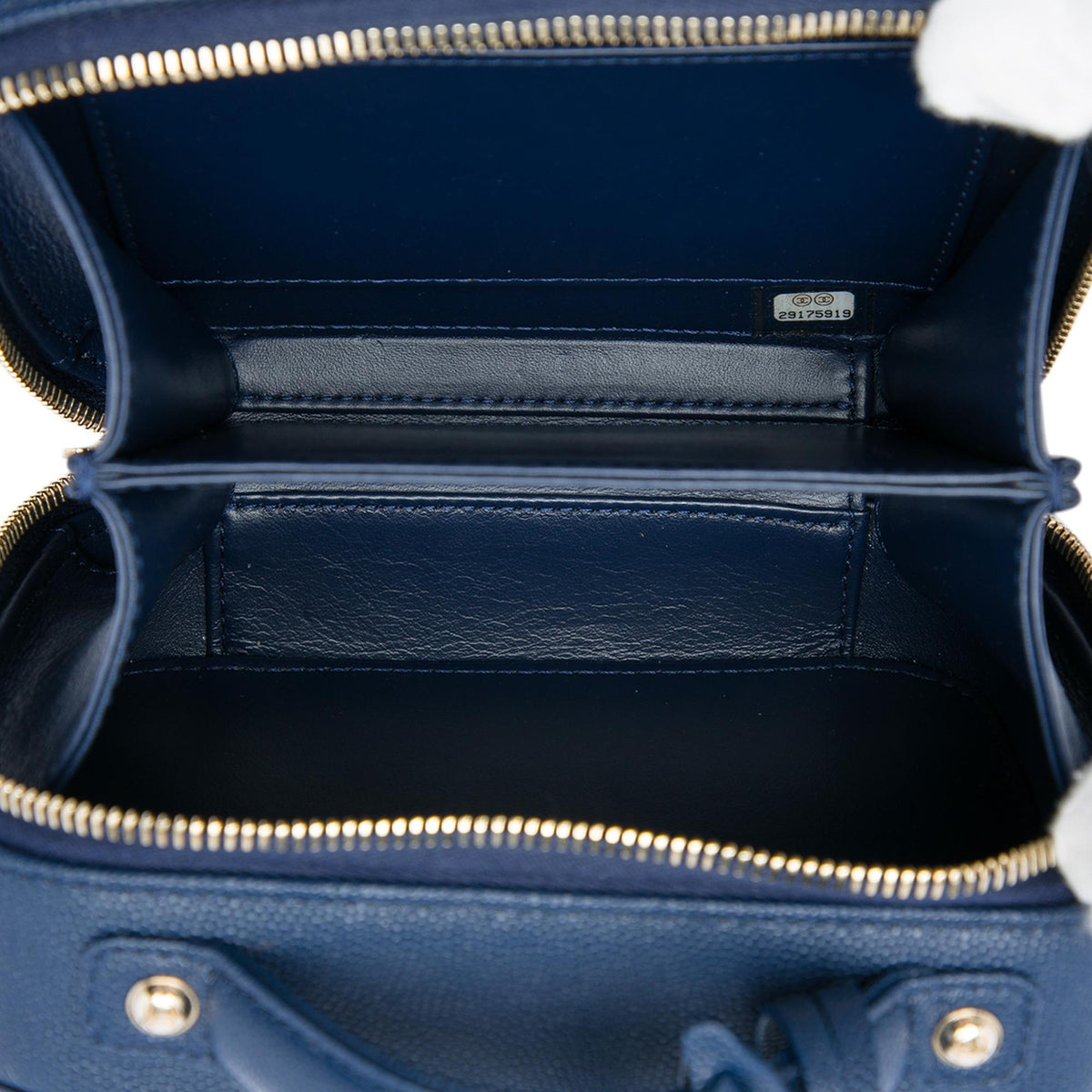 Chanel Small Caviar CC Filigree Vanity Case