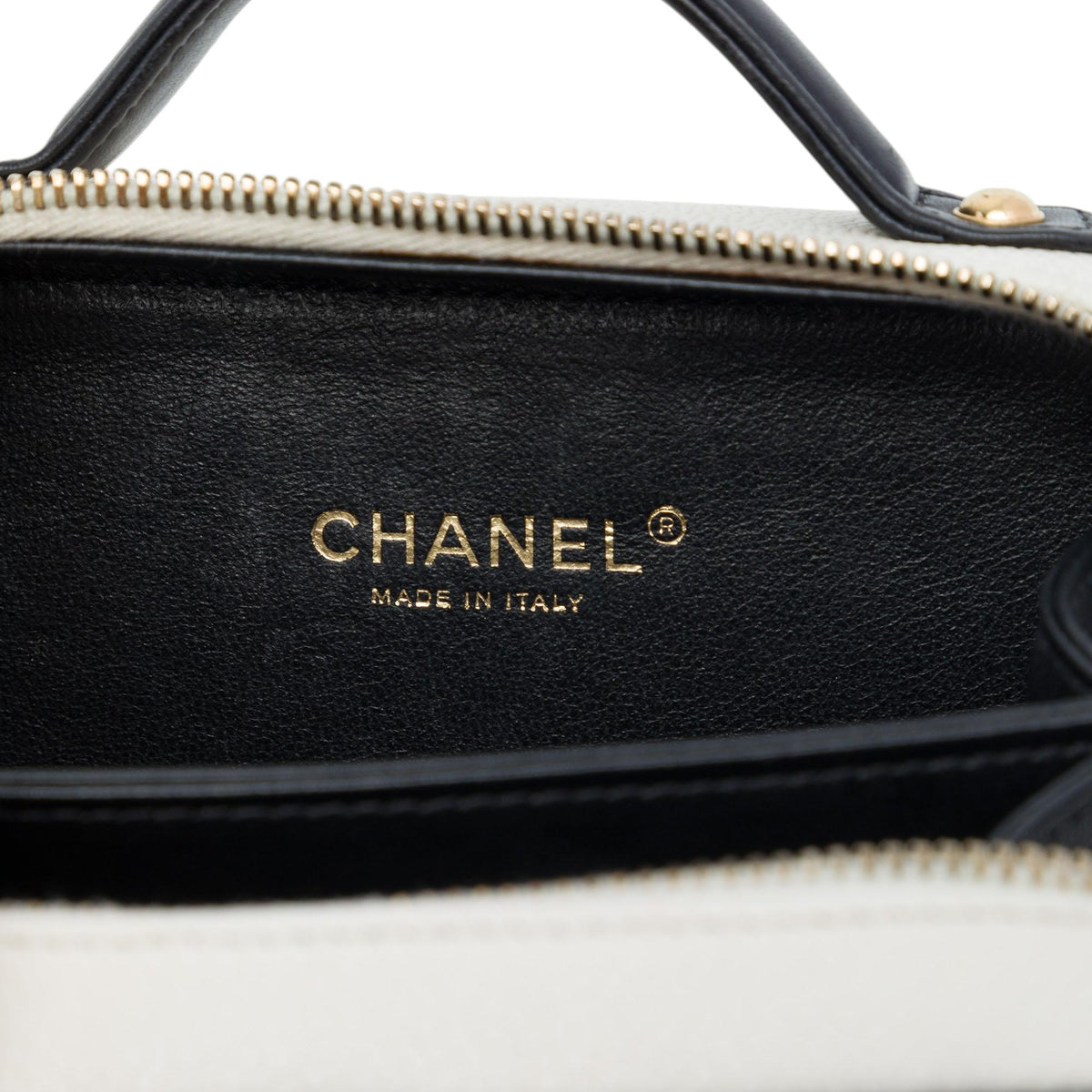 Chanel Small Caviar CC Filigree Vanity Case