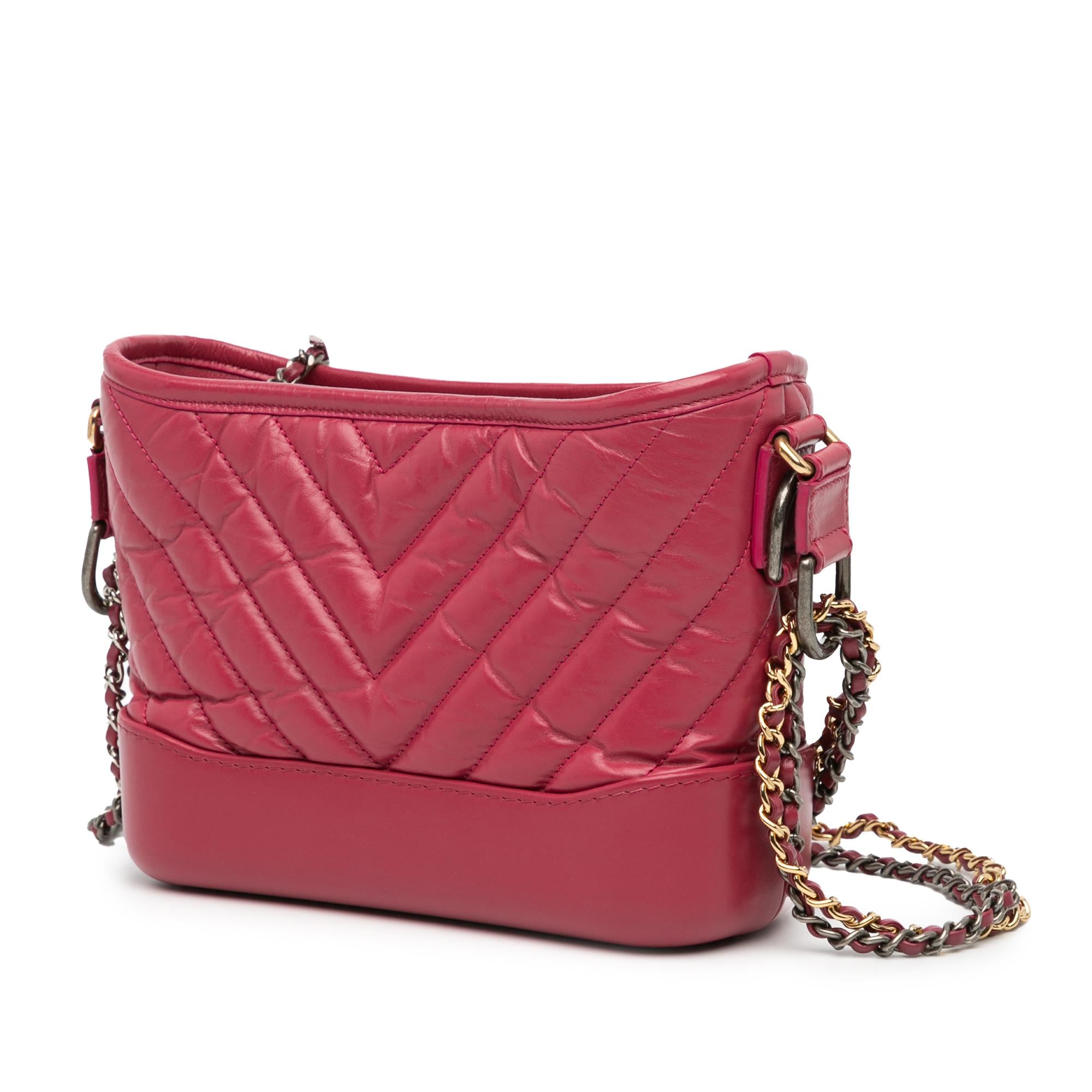 Chanel Small Chevron Aged Calfskin Gabrielle Crossbody