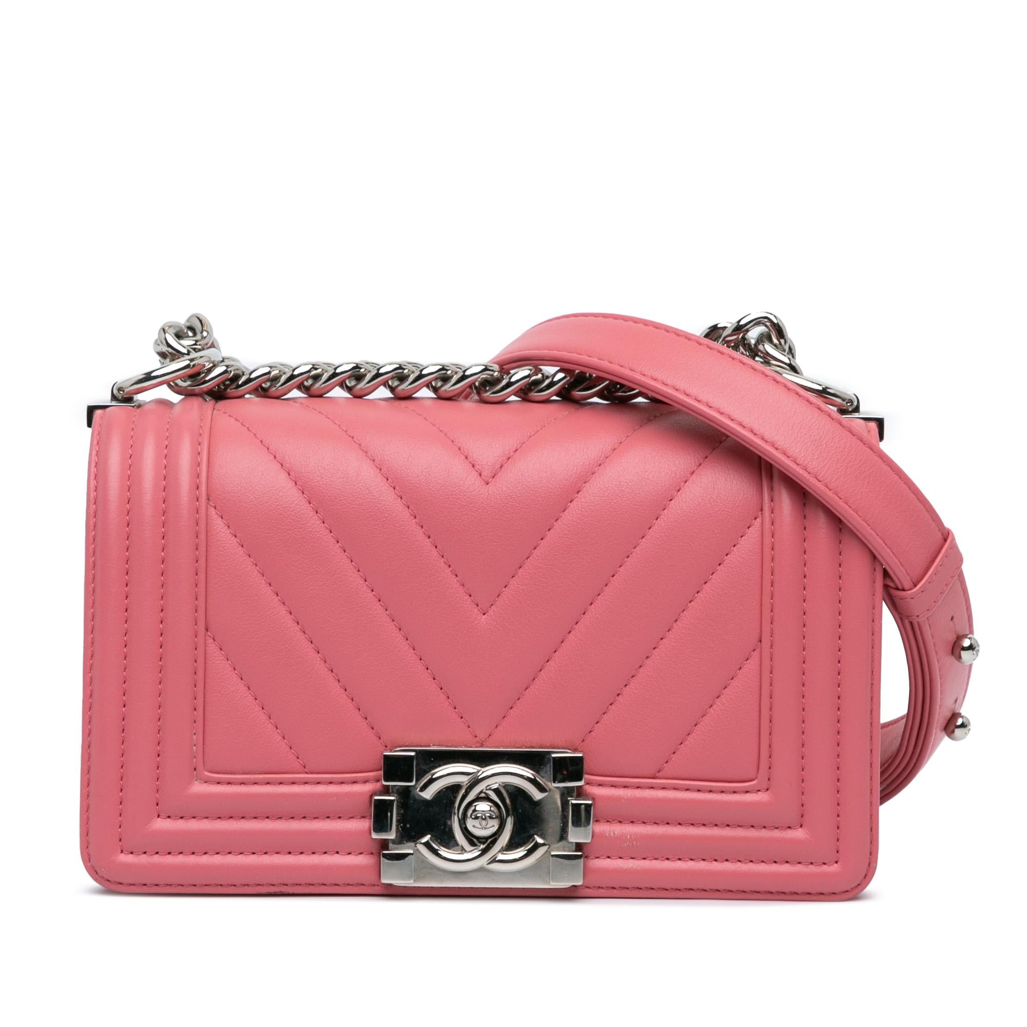 Chanel Small Chevron Lambskin Boy Flap