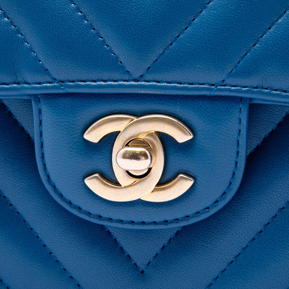 Chanel Small Classic Chevron Lambskin Double Flap