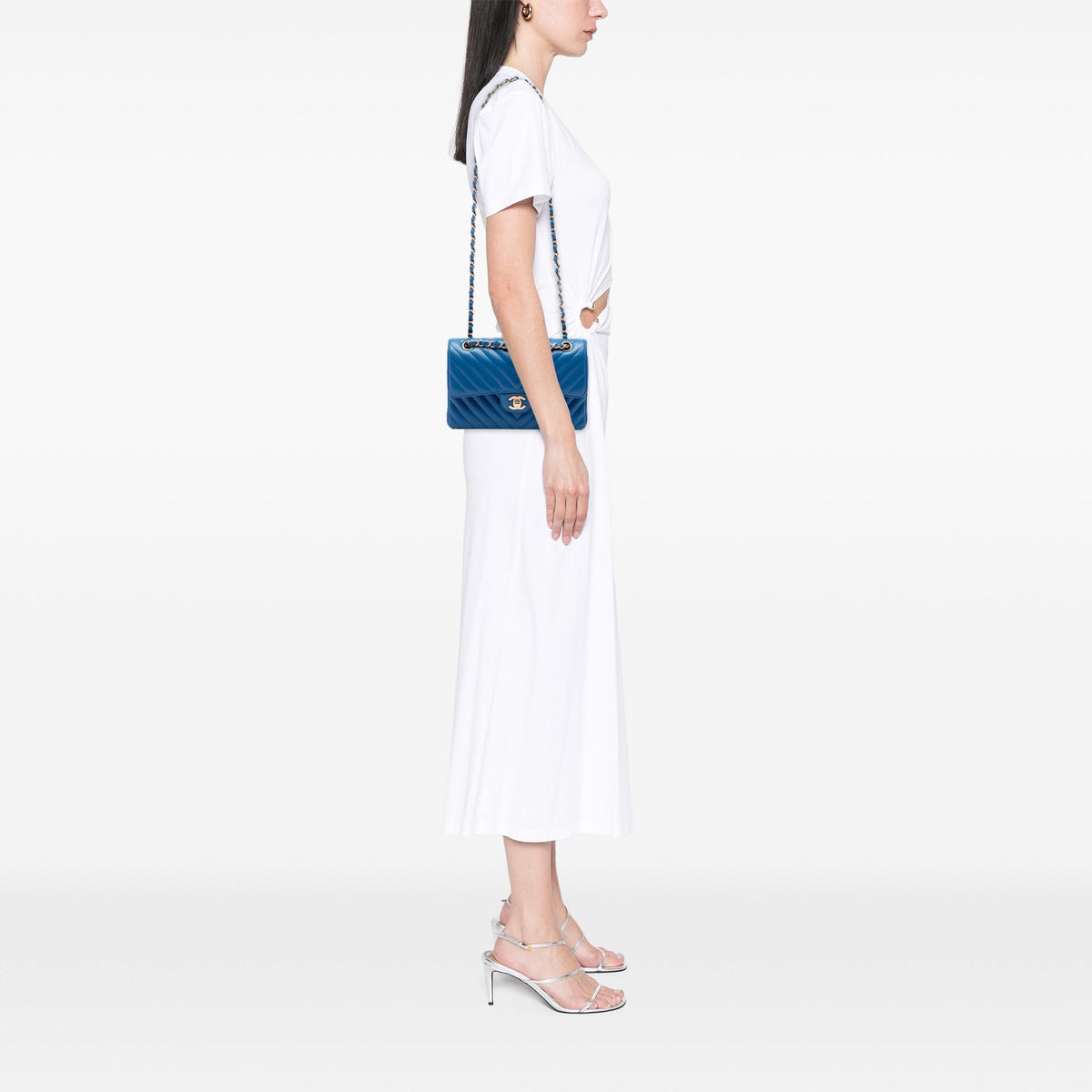 Chanel Small Classic Chevron Lambskin Double Flap
