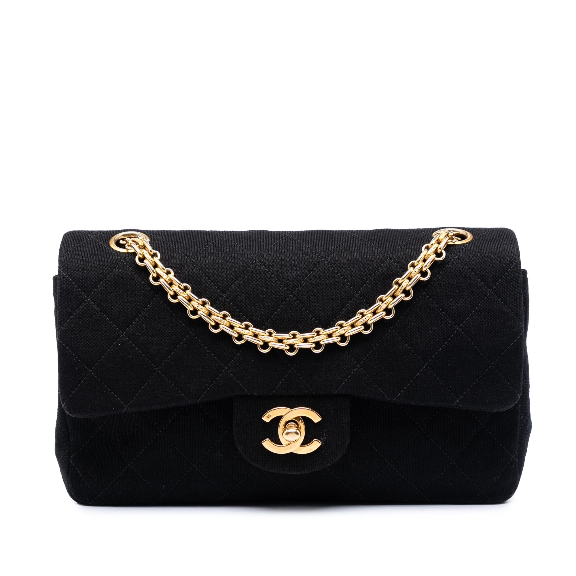 Chanel Small Classic Jersey Double Flap