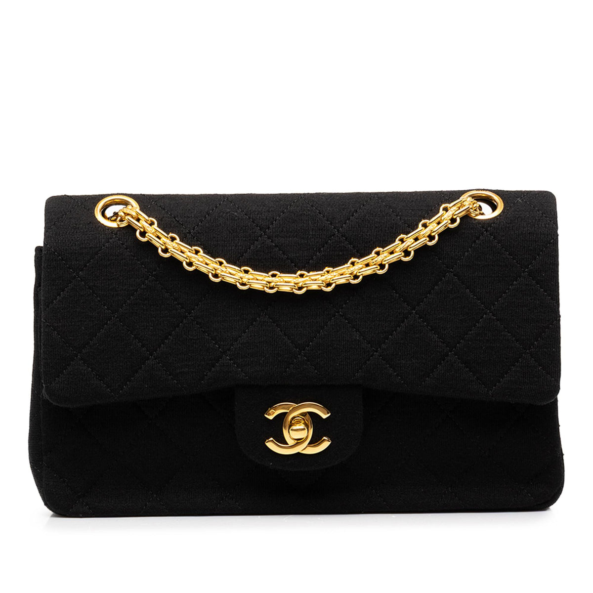 Chanel Small Classic Jersey Double Flap