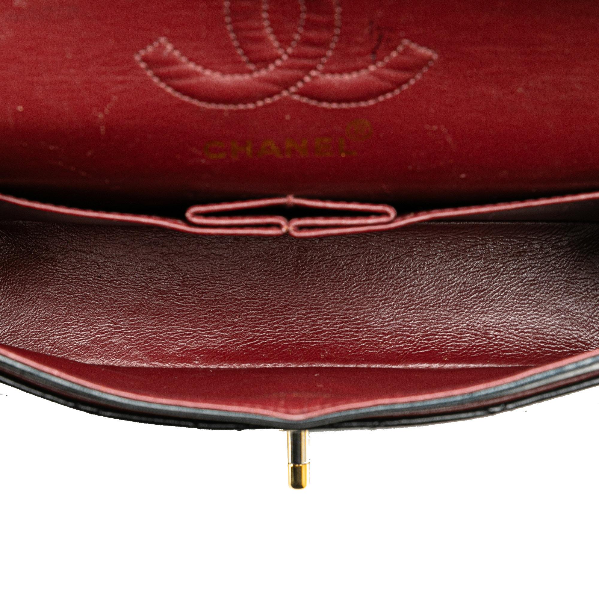 Chanel Small Classic Lambskin Double Flap (SHG-4PLN3c)