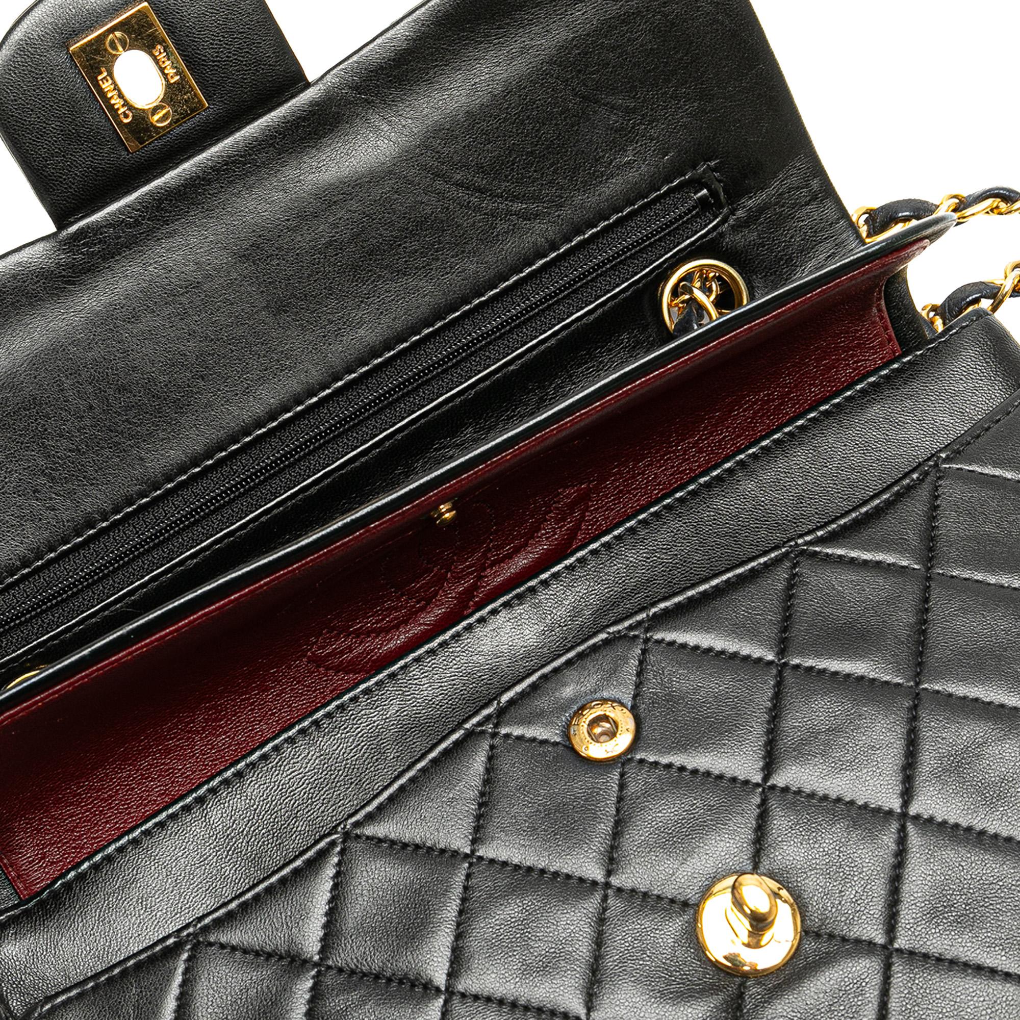 Chanel Small Classic Lambskin Double Flap (SHG-OOHqjQ)