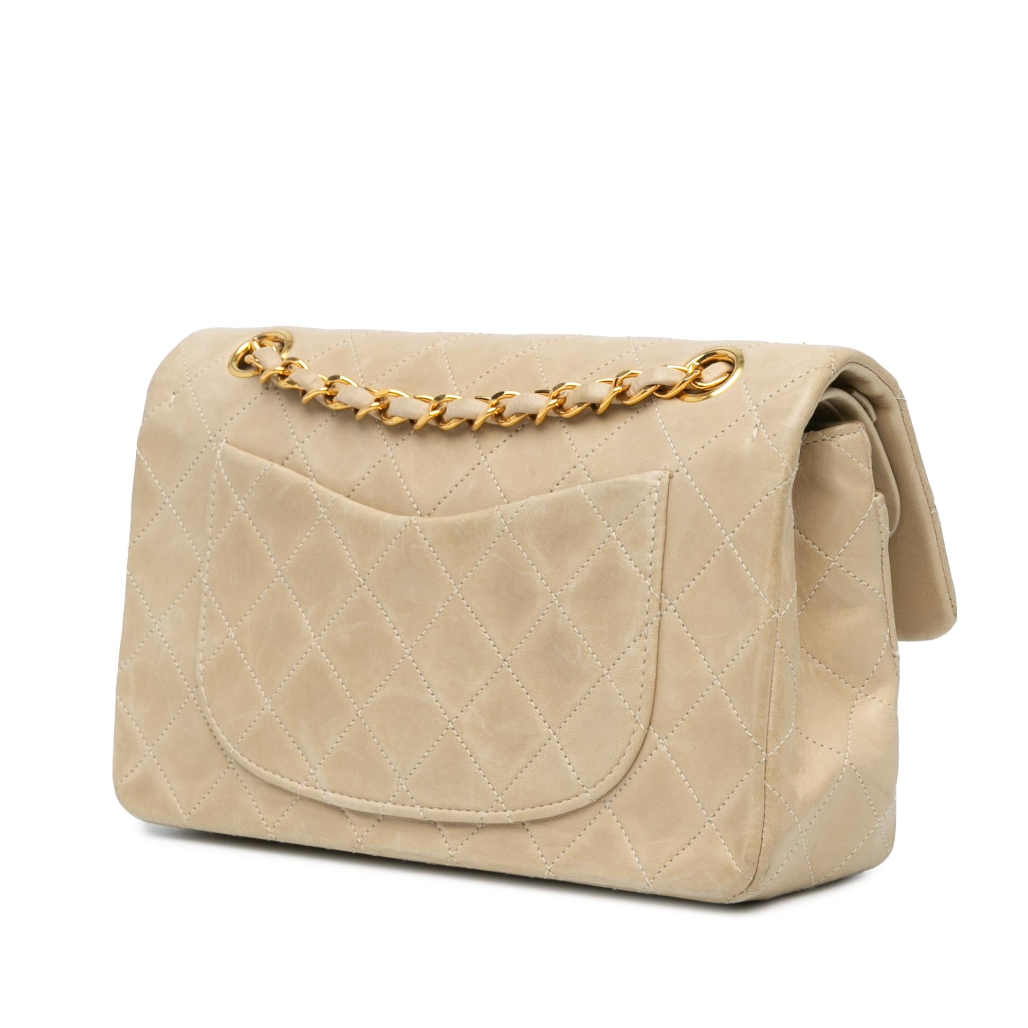 Chanel Small Classic Lambskin Double Flap (SHG-1zFtgm)