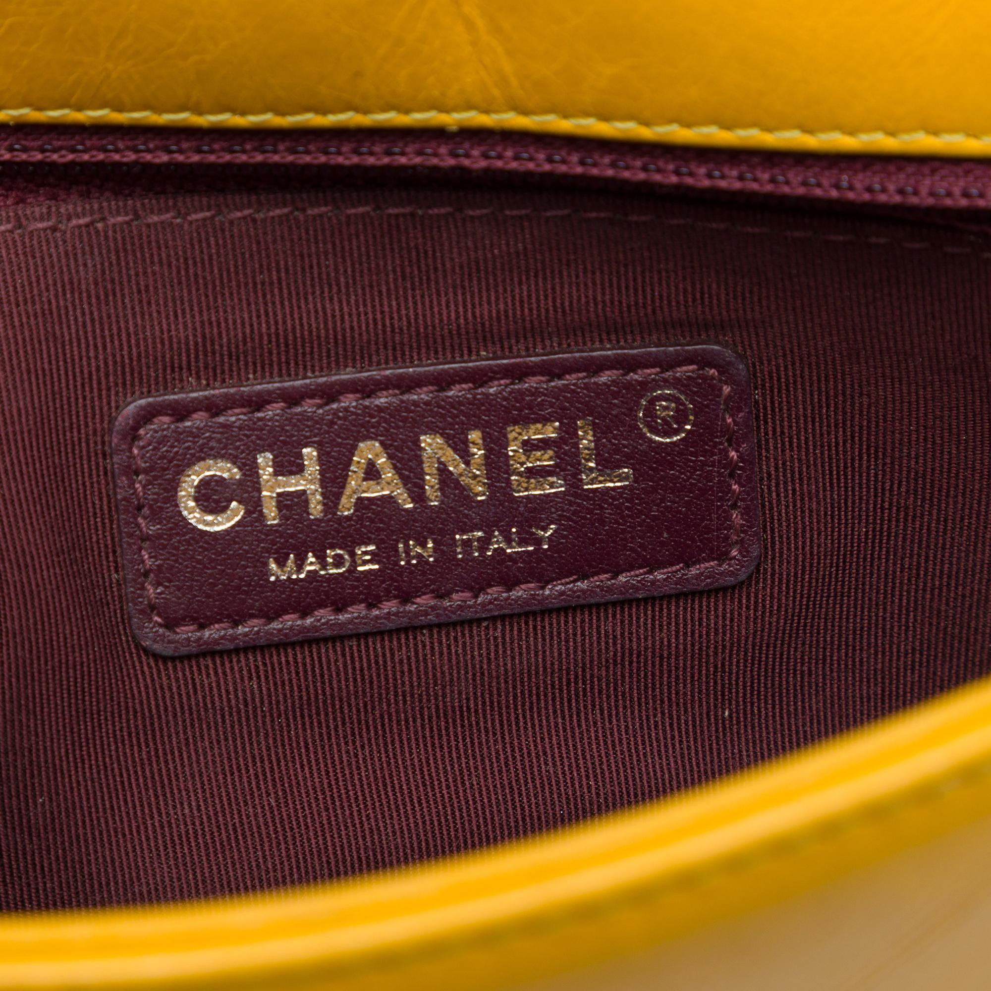 Chanel Small Glazed Calfskin Coco Boy Flap