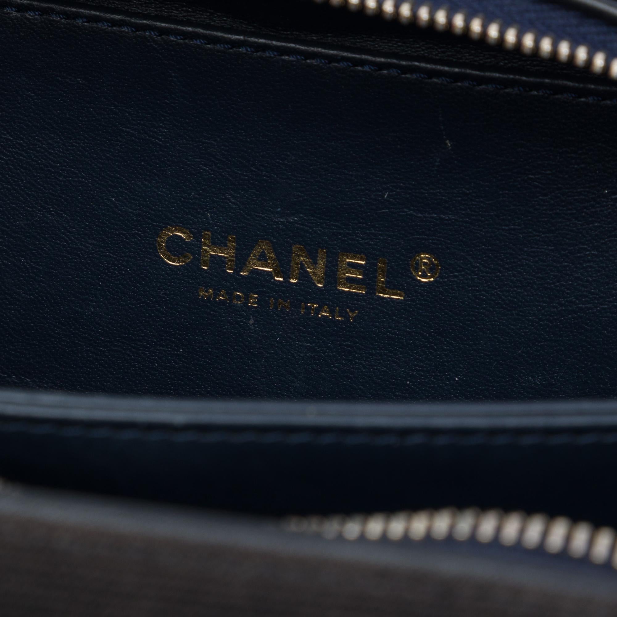 Chanel Small Jersey CC Filigree Vanity Case