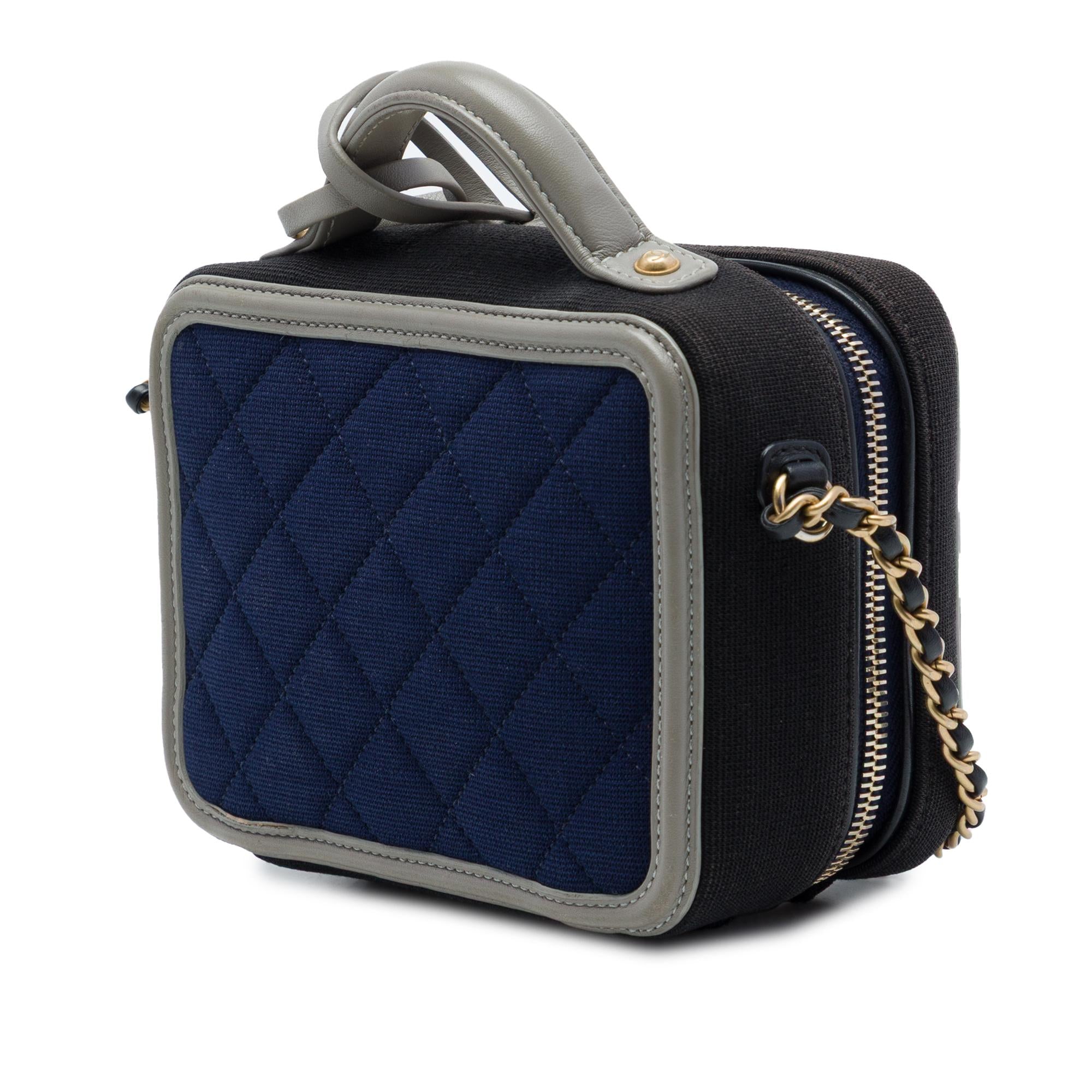 Chanel Small Jersey CC Filigree Vanity Case