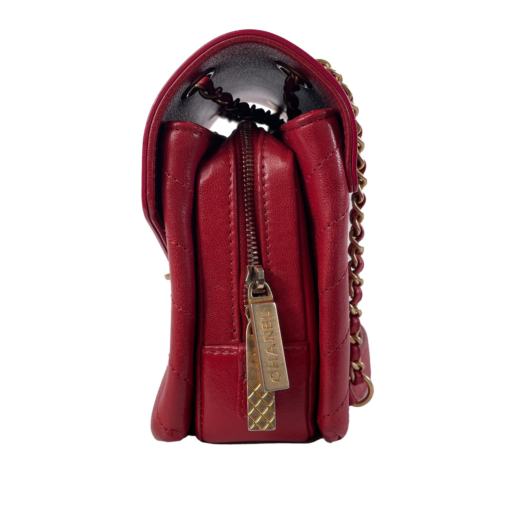 Chanel Small Lambskin Coco Chevron Envelope Flap Bag (SHG-pi3CHQ)