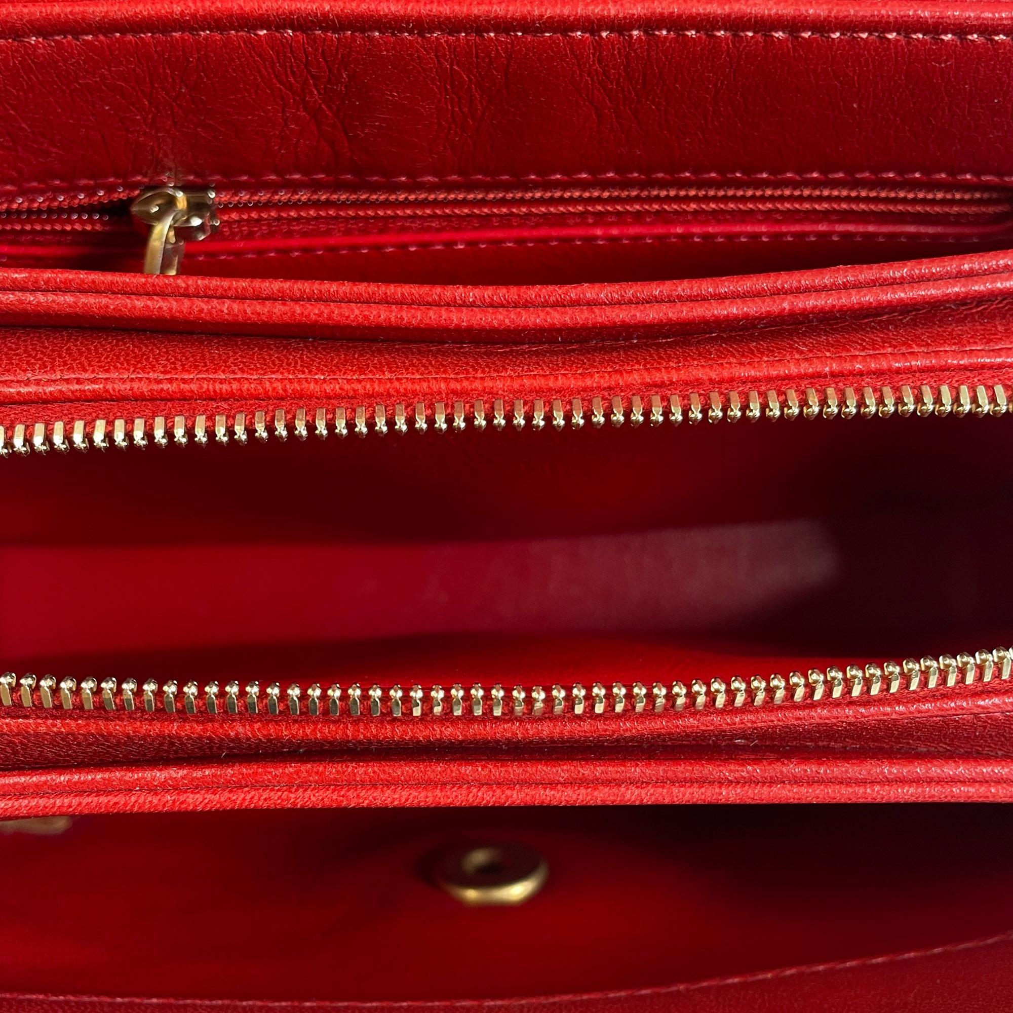 Chanel Small Lambskin Coco Chevron Envelope Flap Bag (SHG-pi3CHQ)