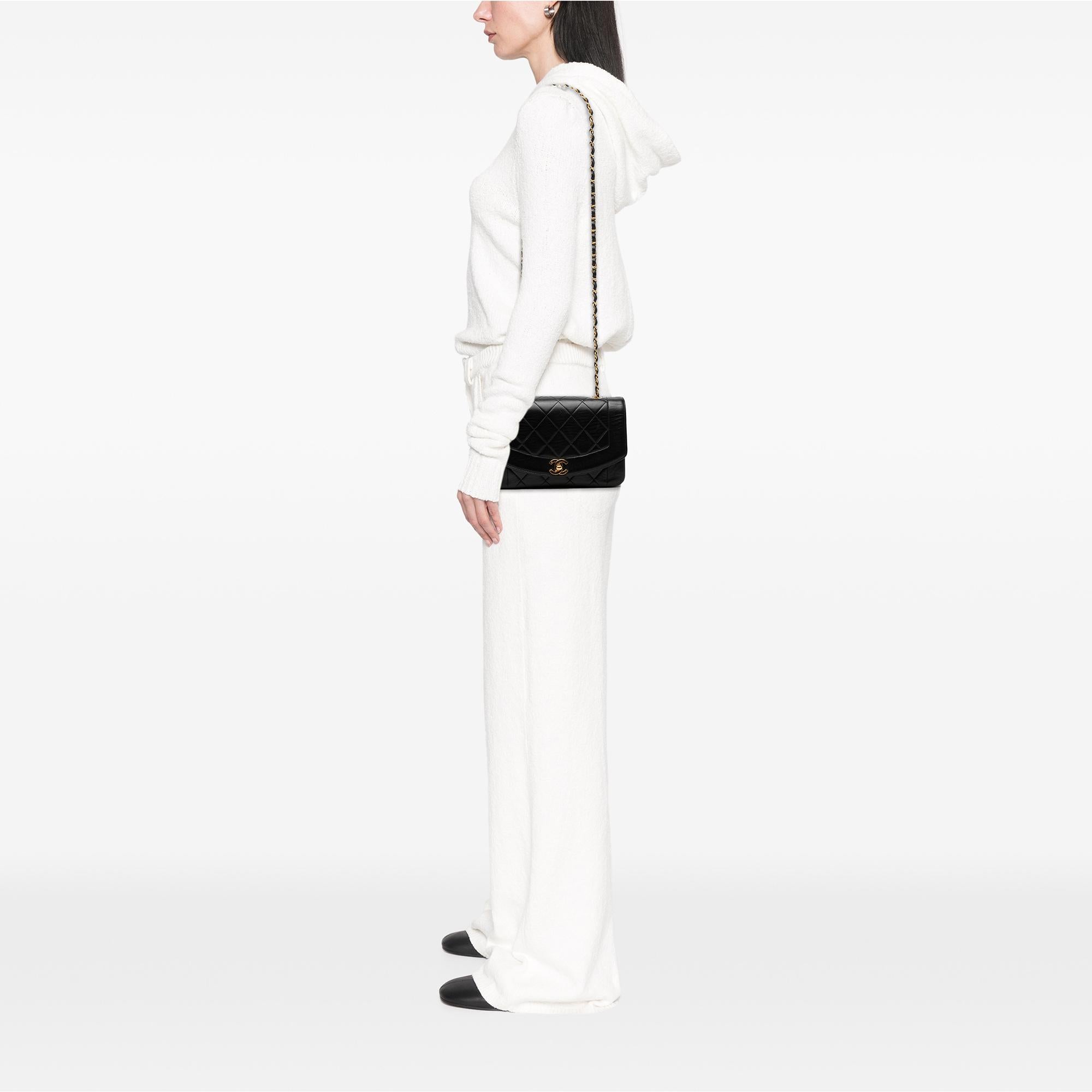 Chanel Small Lambskin Diana Flap