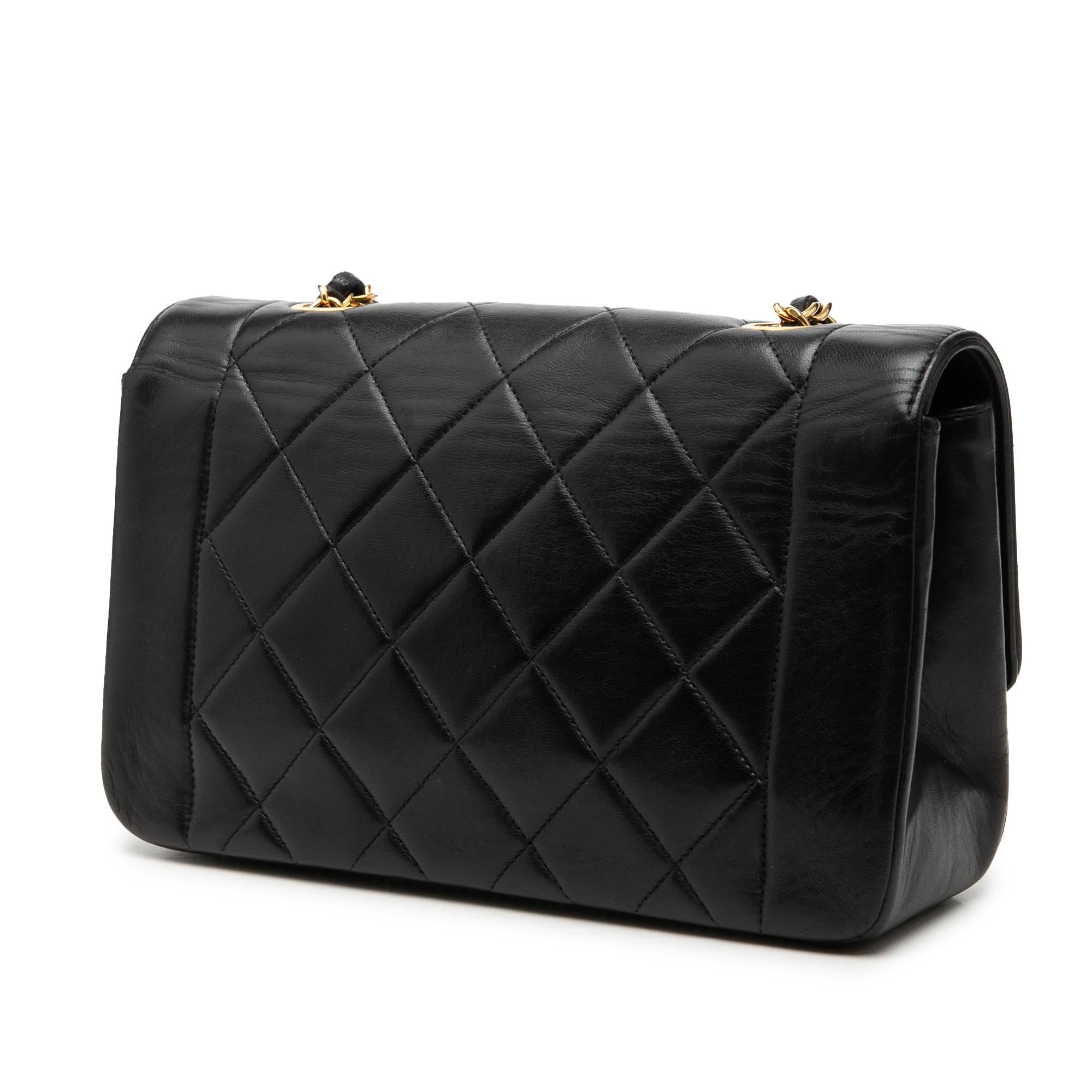 Chanel Small Lambskin Diana Flap