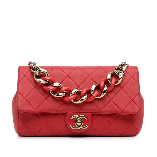 Chanel Small Lambskin Elegant Chain Single Flap (SHG-e6gpic)